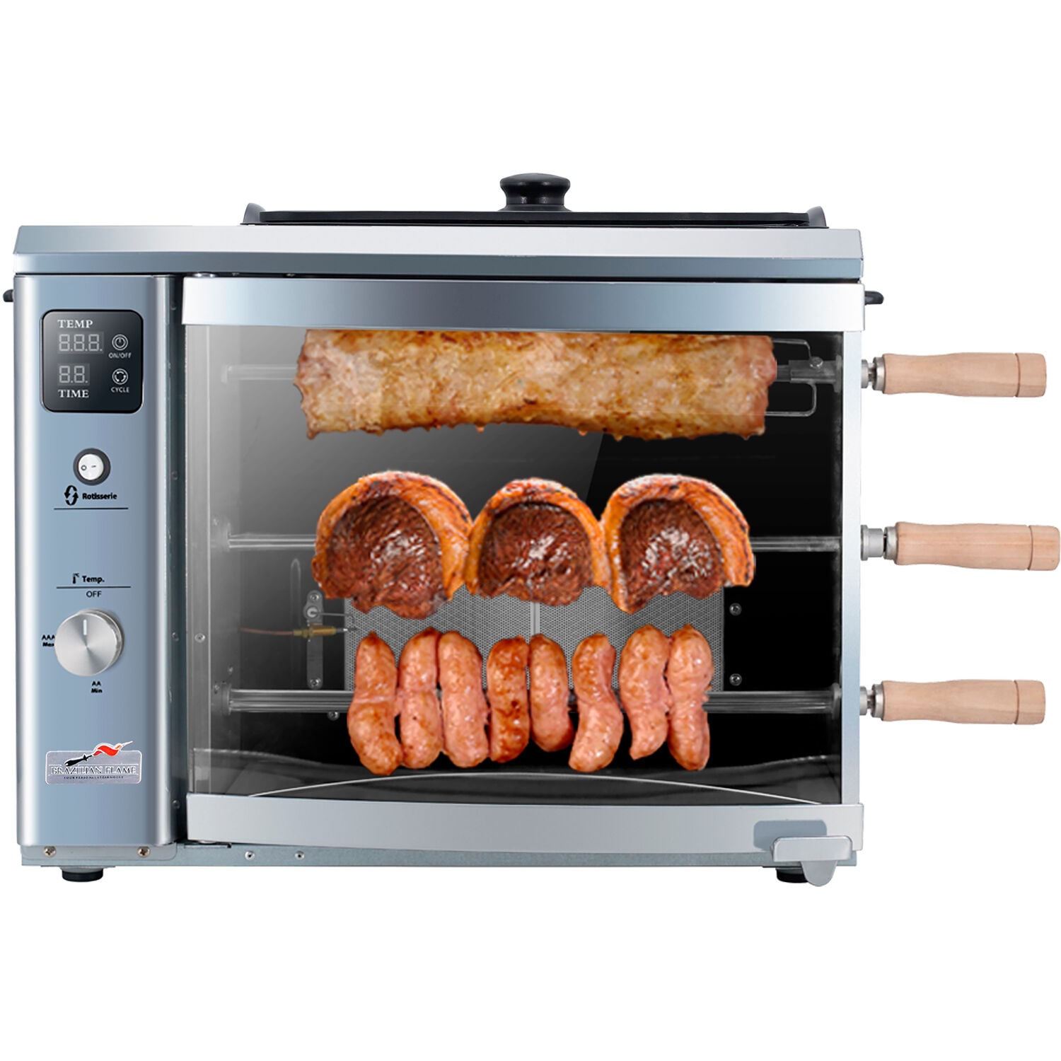 Brazilian Flame BG-03LXK-SILVER Tabletop-Grills - View #9