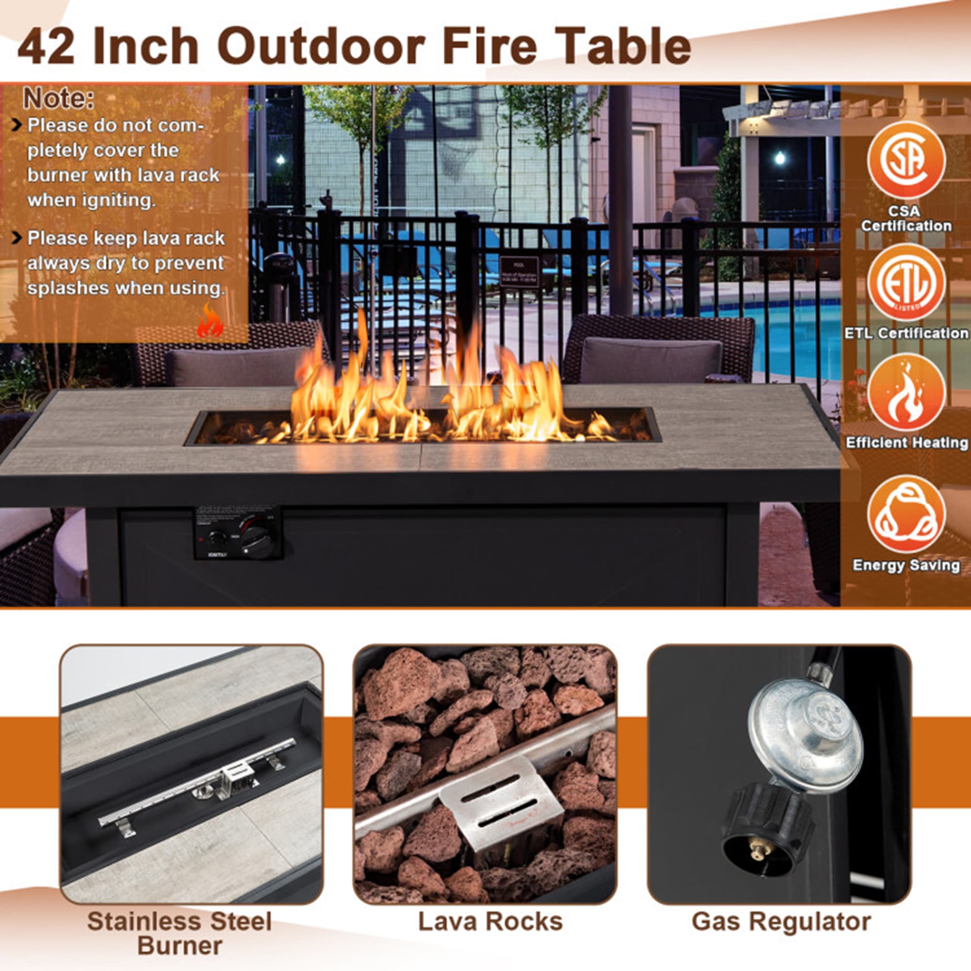 Mondawe MO-FP06-C Outdoor-Gas-Firepits - View #5