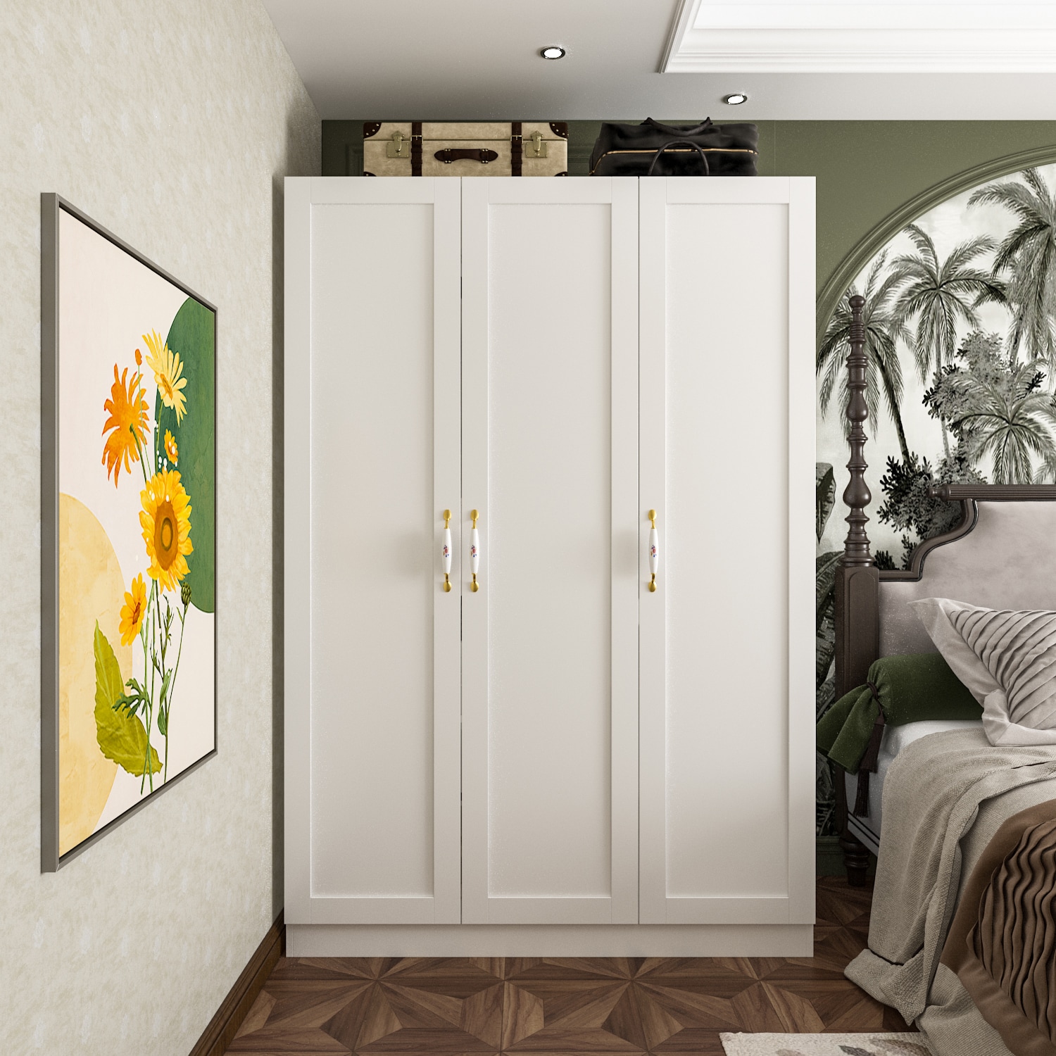 Closet Dressing Room Bedroom Cloth Cabinet Wooden Custom Furniture - China  Home Furniture, Bedroom Handbag Rack