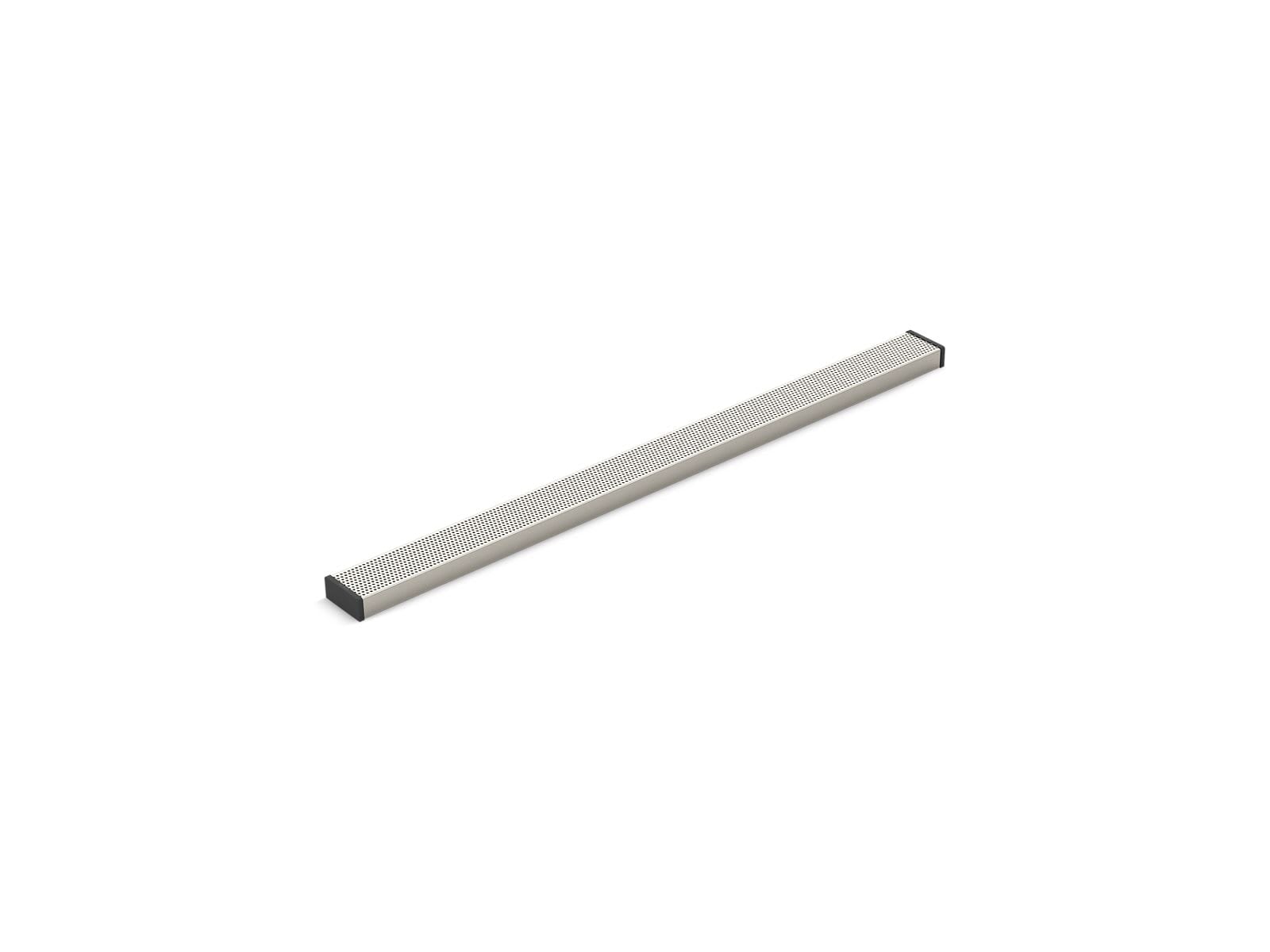 2-1/2-Inch X 36-Inch Linear Drain Grate With Perforated Pattern in Anodized Brushed Nickel