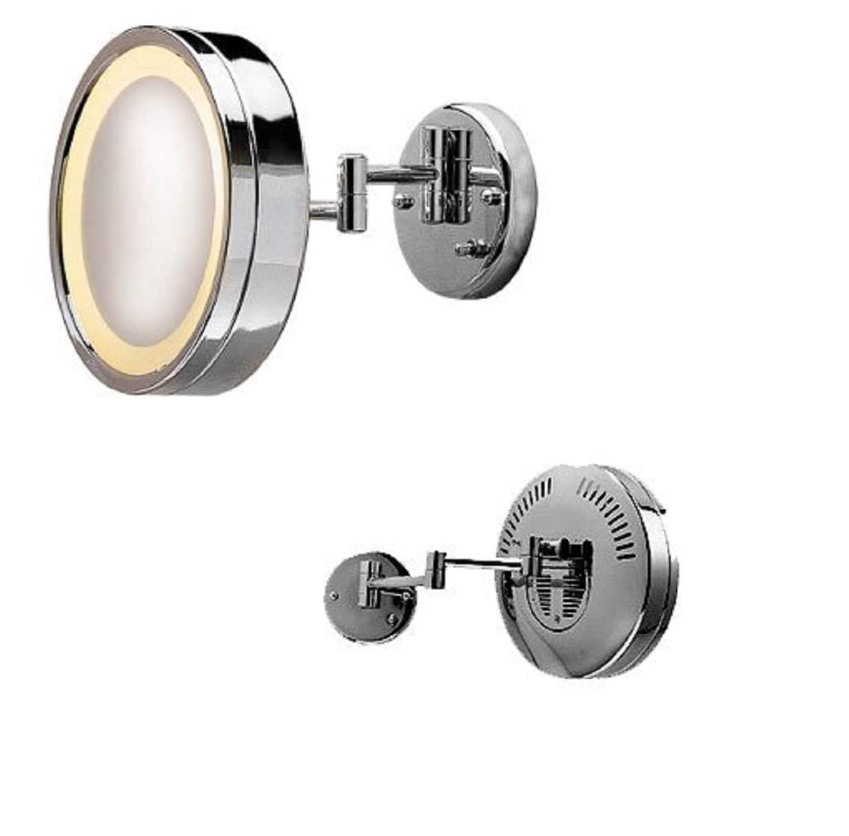 Jerdon JERDON HL85CD MIRROR HL85CD First Class Lighted Mirror Direct-Wire Triple Magnification Mirror