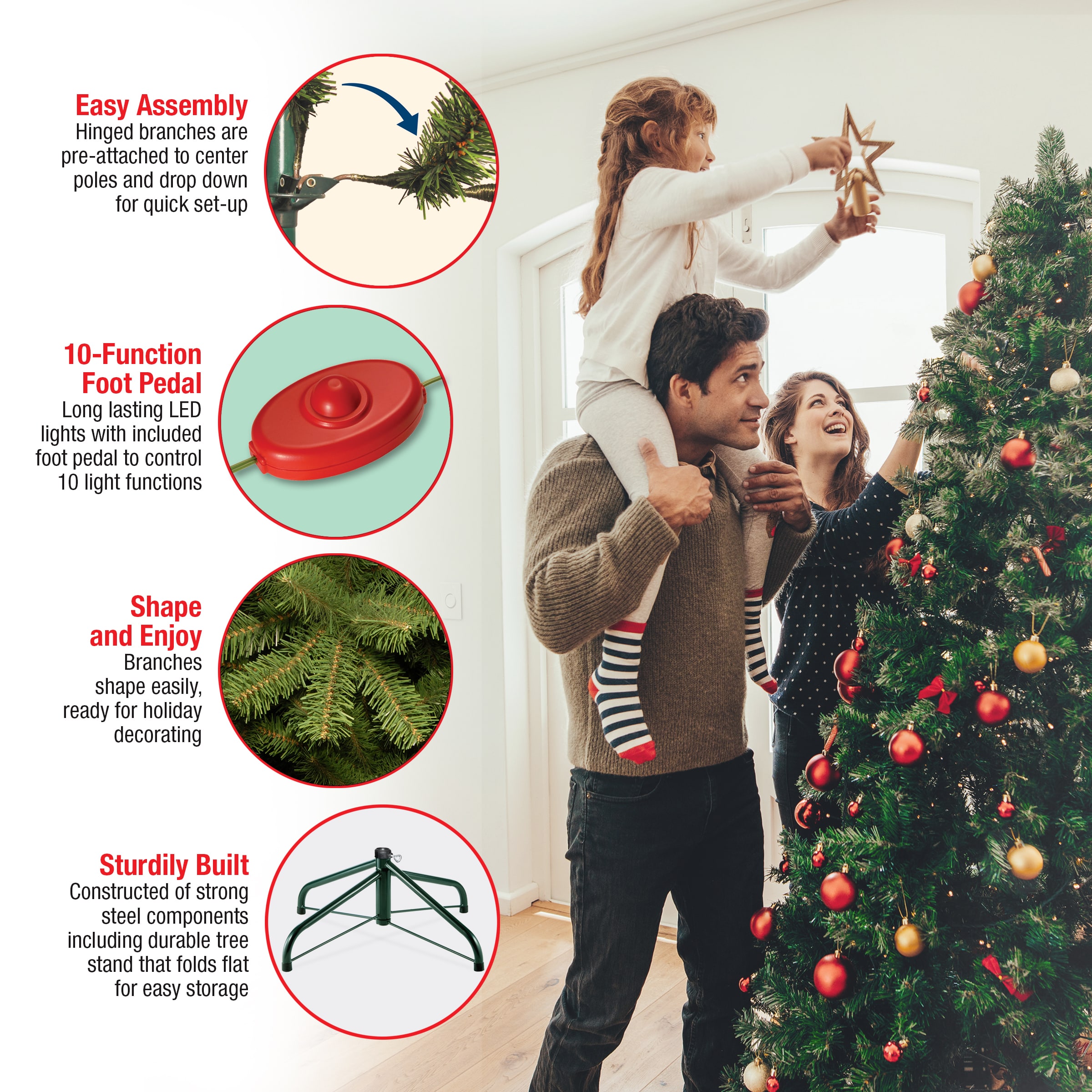 National Tree Company DUH-330LD-75S Artificial-Christmas-Trees - View #9