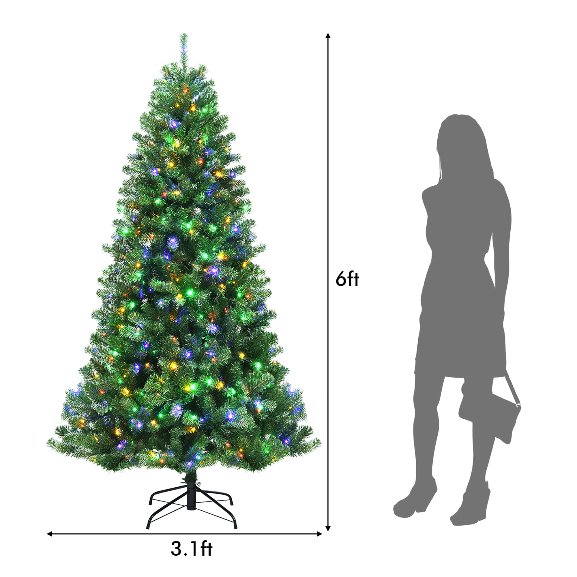 Costway CM23525US Artificial-Christmas-Trees - View #9