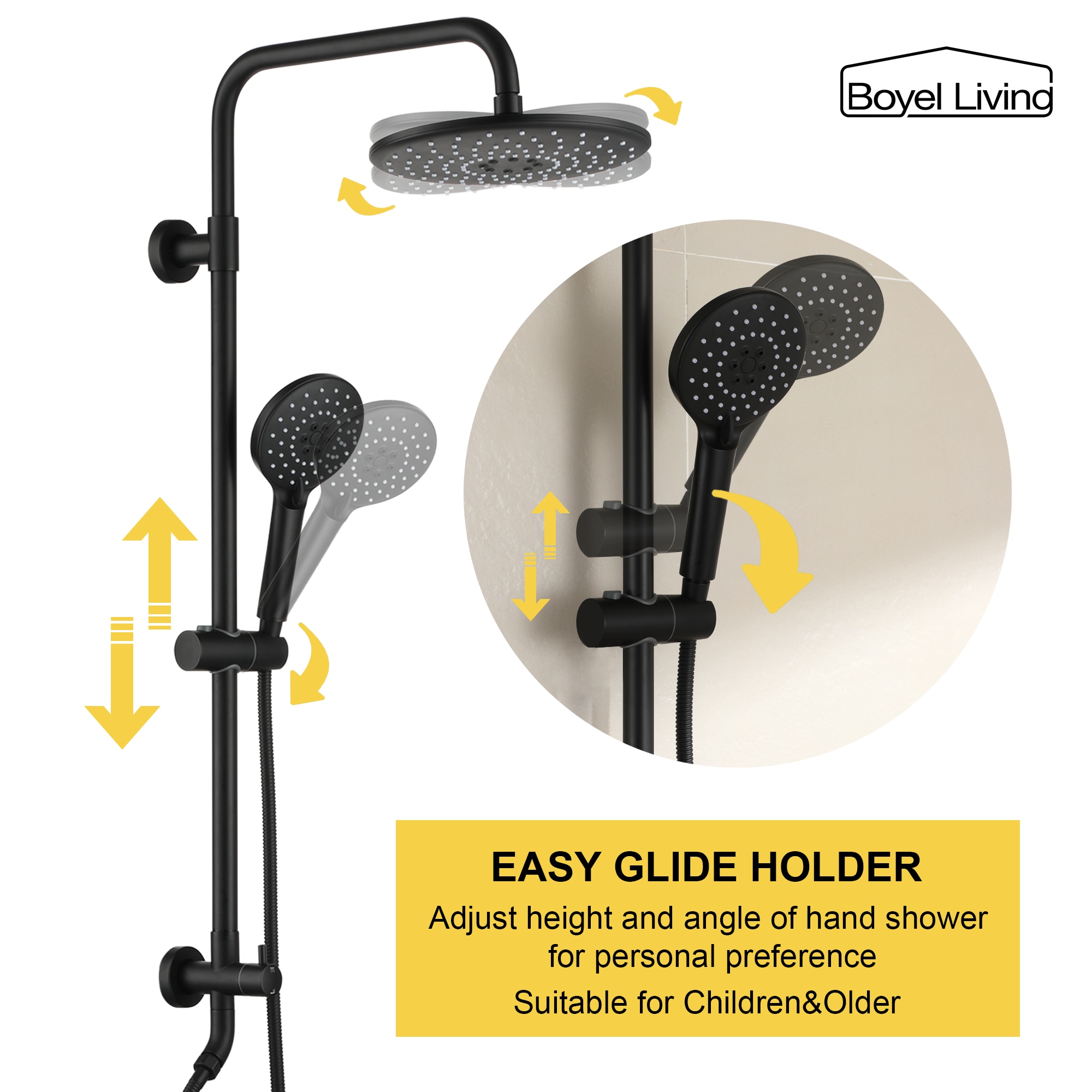 Clihome CHMS-MB-H1105 Showerhead-Bar-Panels - View #8
