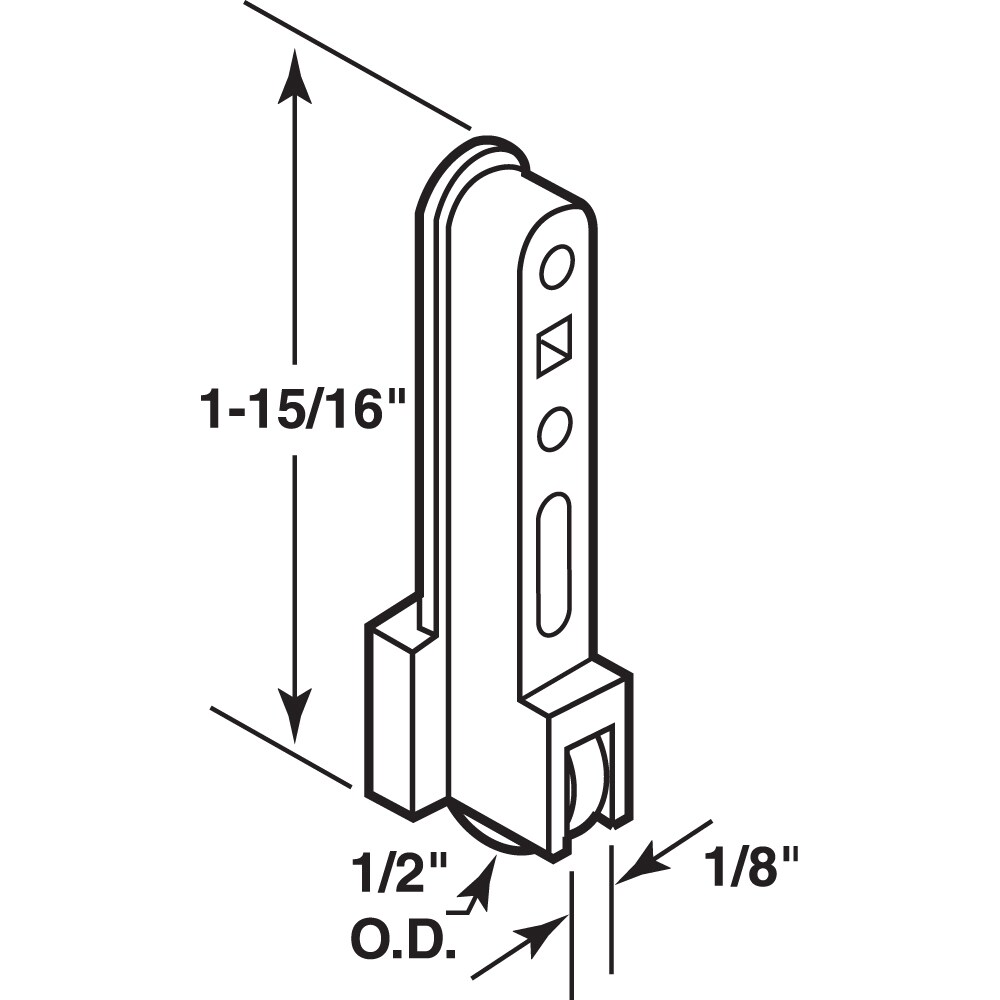 Prime-Line G 3076 Horizontal-Sliding-Window-Rollers - View #2