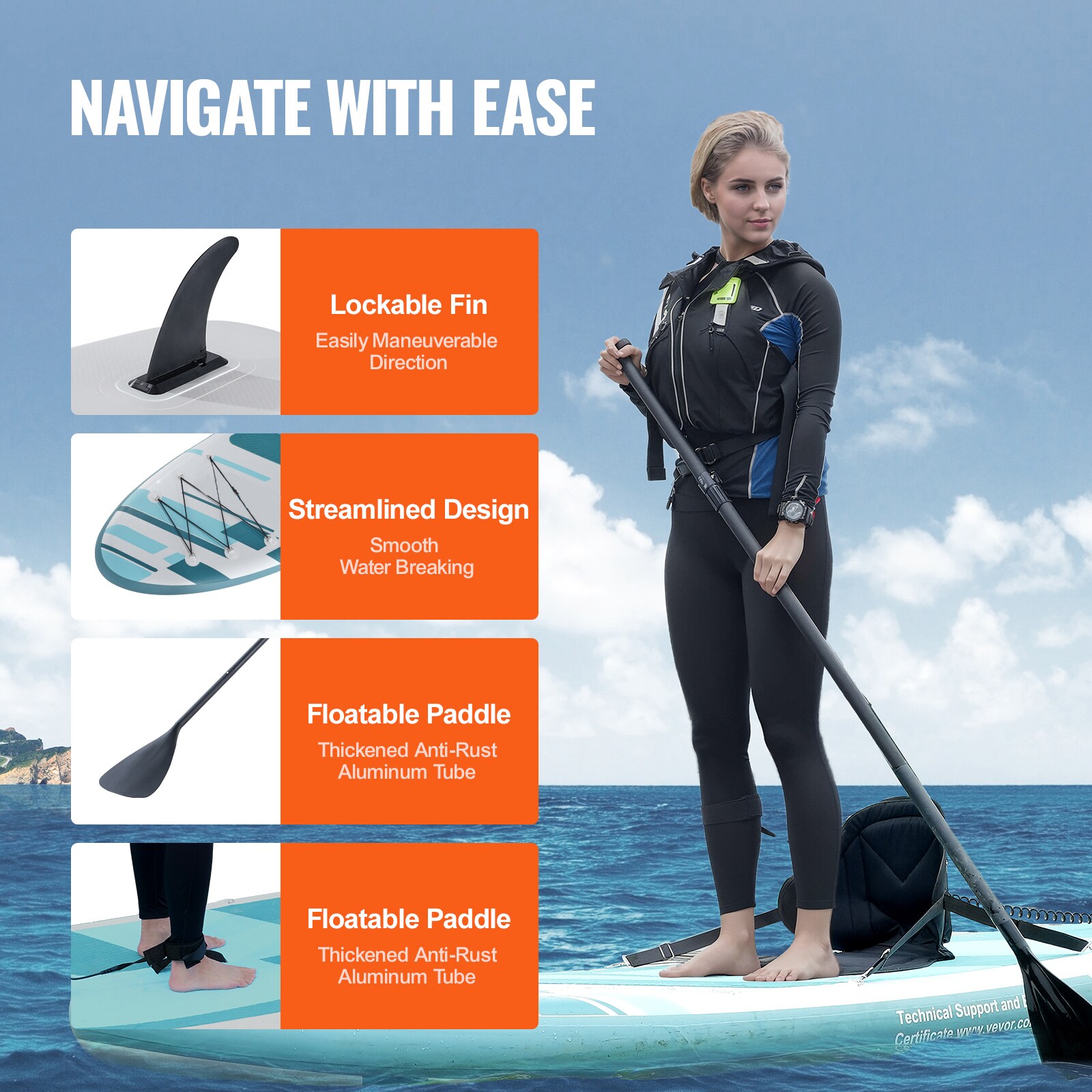 VEVOR CQJBDZYKDZYKM6UX7V0 Stand-Up-Paddle-Boards - View #5