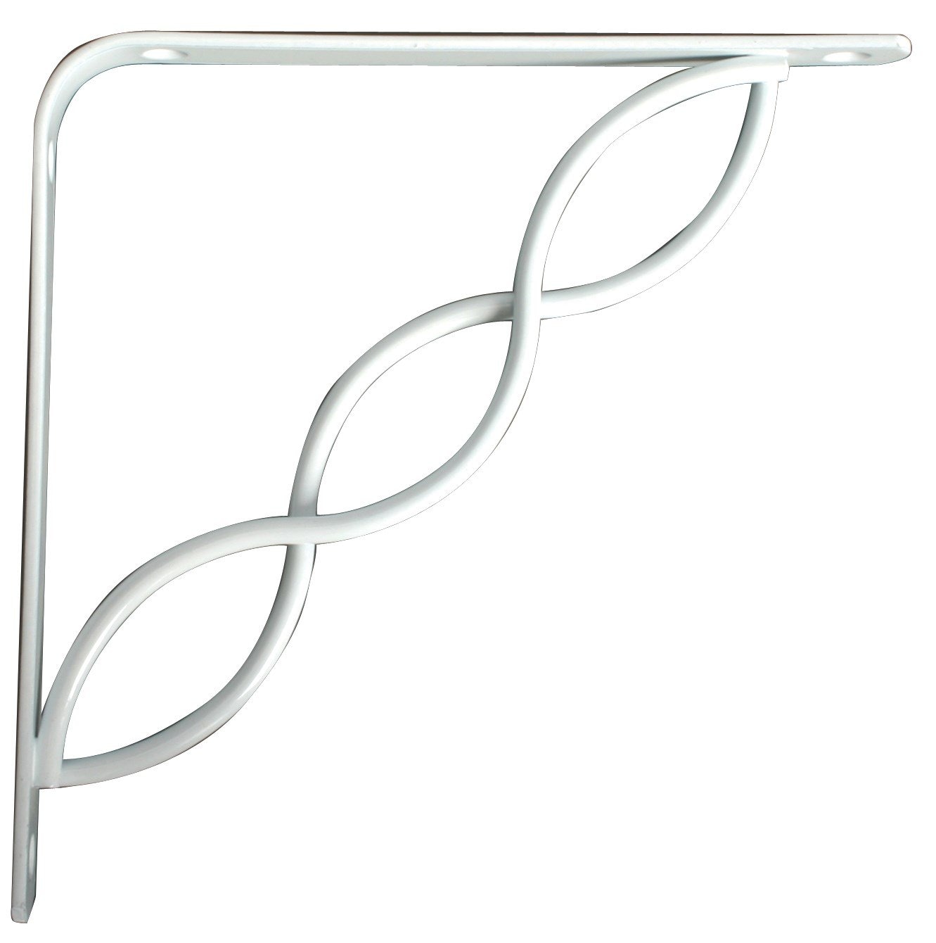 Knape & Vogt Knape  Vogt 200C WH6 6 In. White Decorative Shelf Bracket