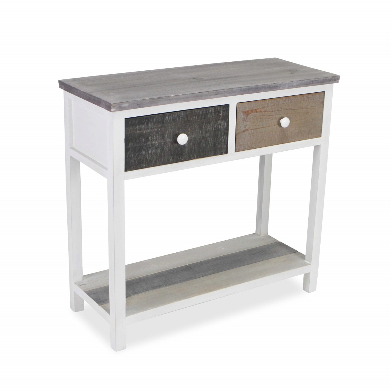 HomeRoots 4000379821 White 1-Shelf Office Cabinet