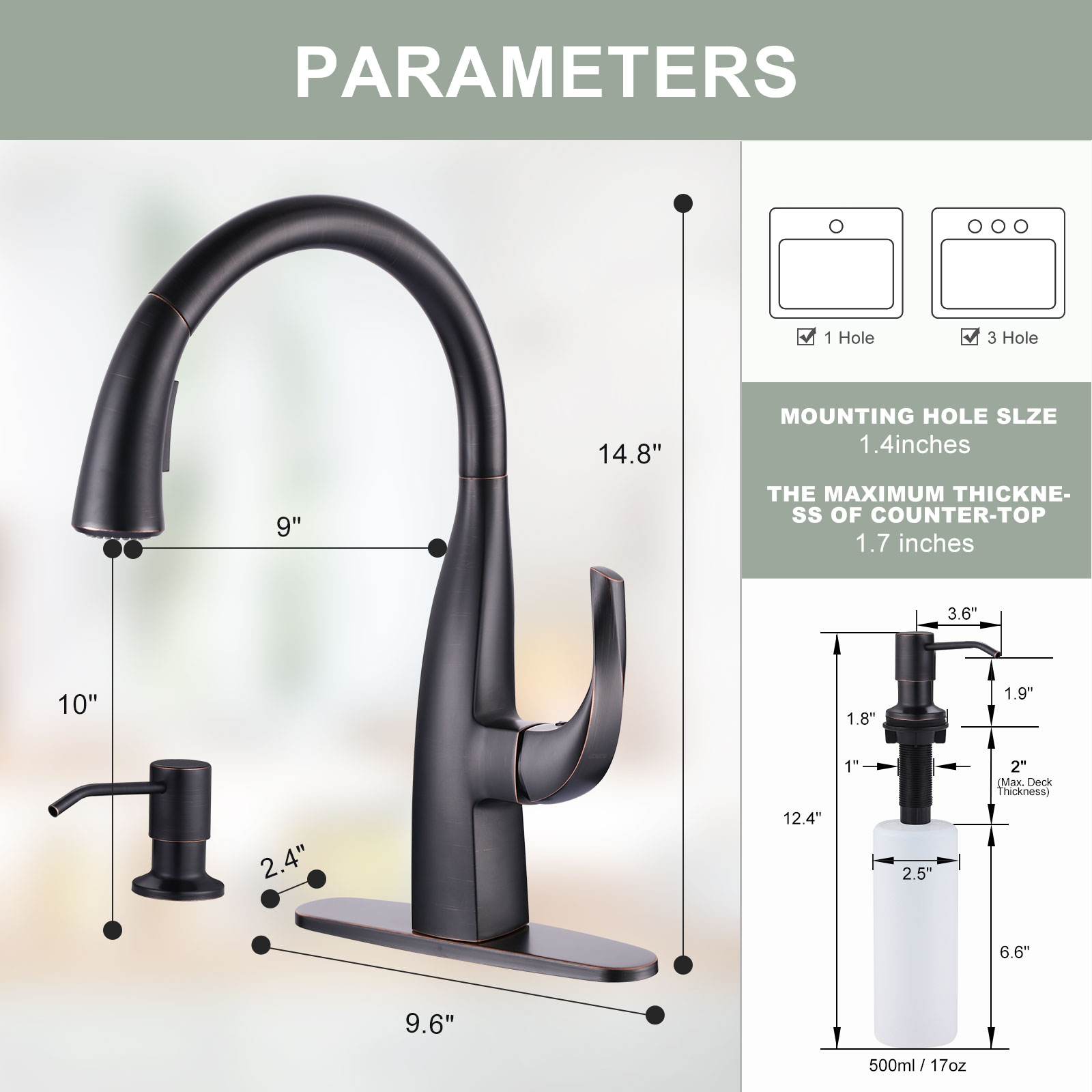 WOWOW 2311701RB-S Kitchen-Faucets - View #6