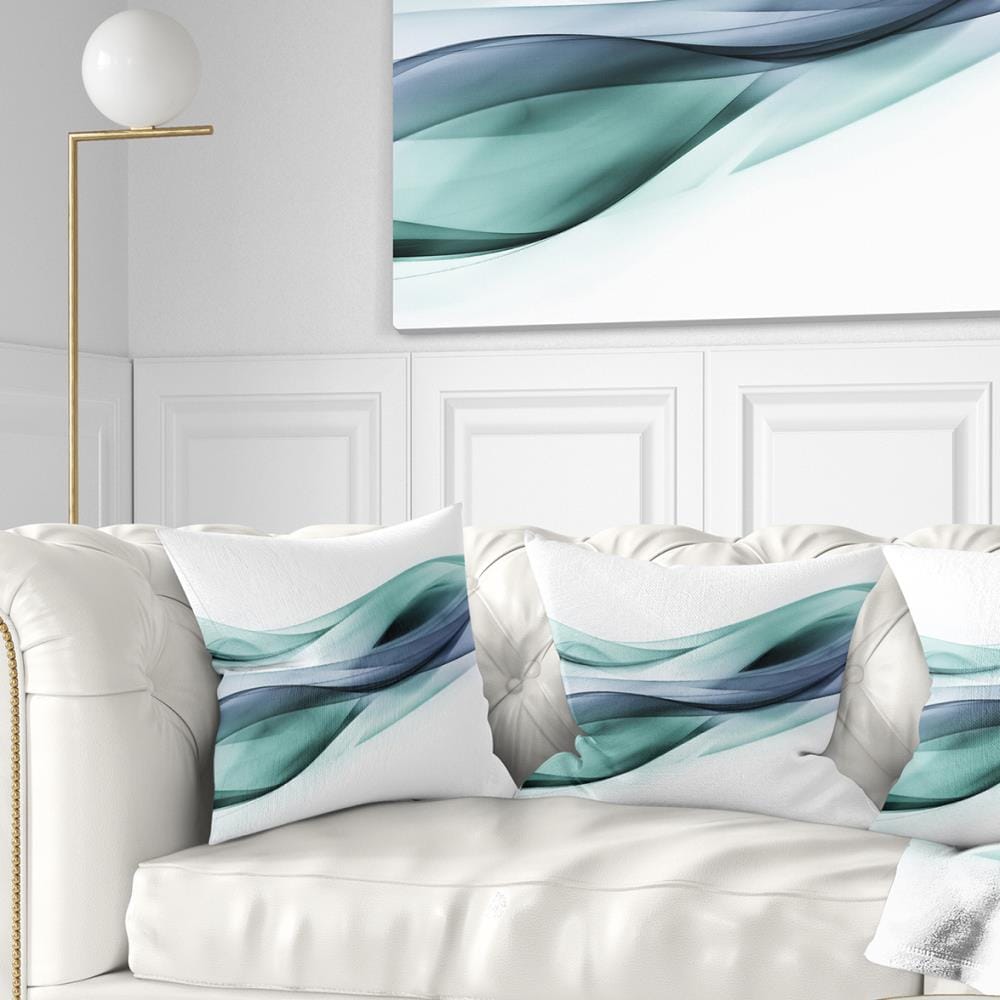 Designart CU7919-18-18 18-in x 18-in Blue Indoor Decorative Pillow