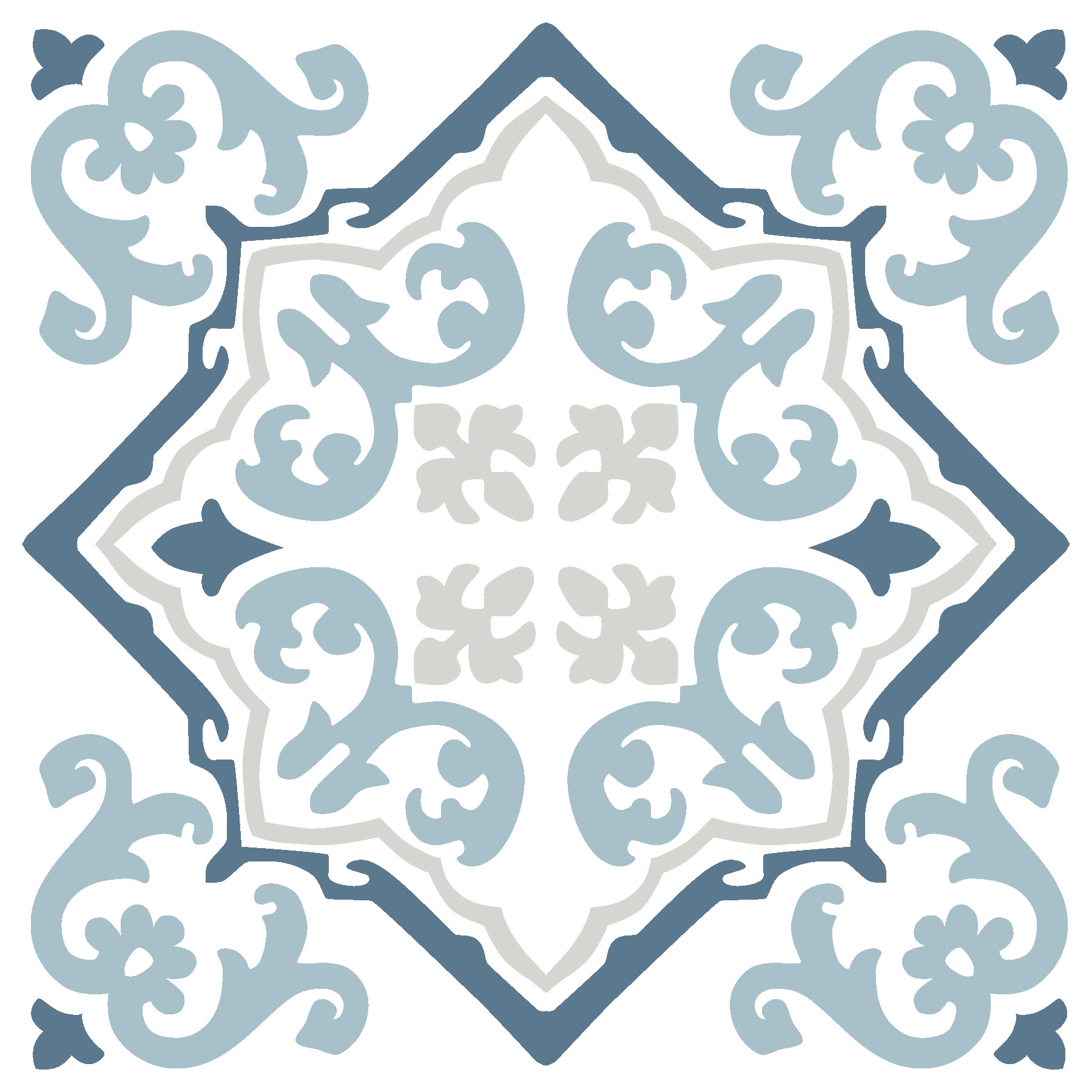 WallPops WPWT4785 24-Inches W x 18-Inches H Self-adhesive Blue Geometric Wall Decal