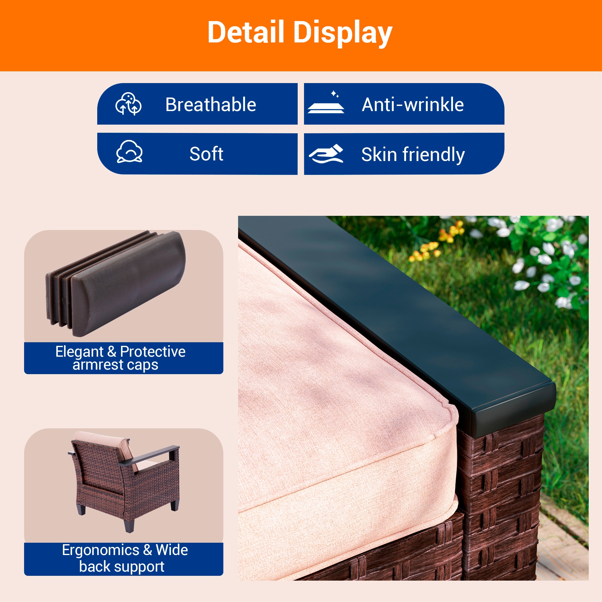 Sonkuki SD-015BG-H Patio-Conversation-Sets - View #5