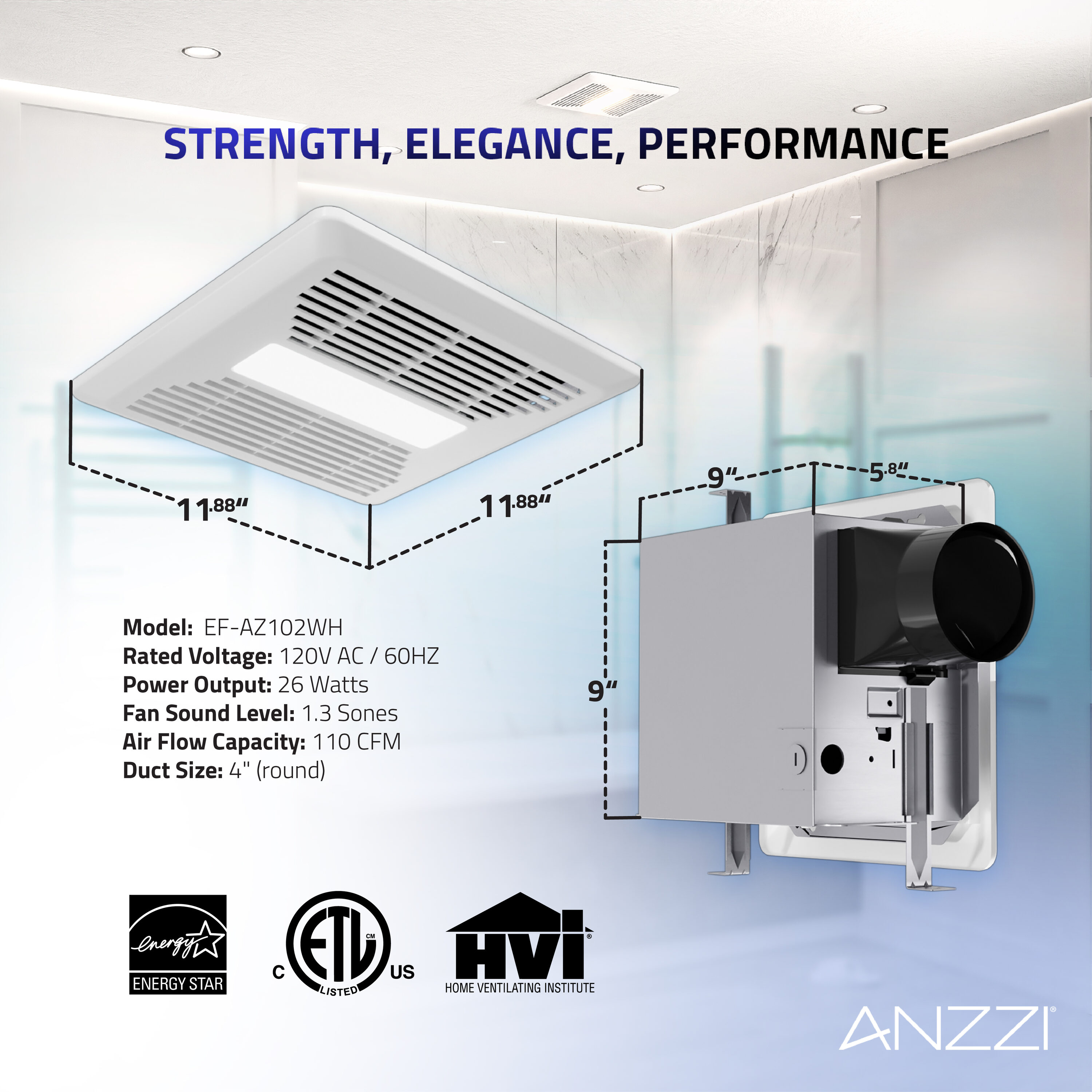 ANZZI EF-AZ102WH Bath-Fans - View #12
