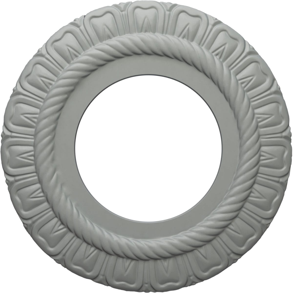 Ekena Millwork CM09CL Claremont 9.0-Inches W x 9.0-Inches L Architectural Primed Polyurethane Whole Ceiling Medallion