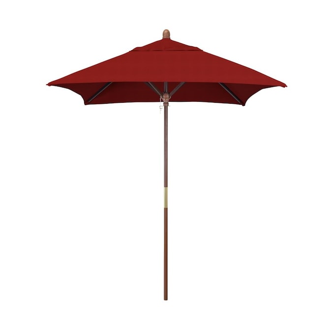 California Umbrella 6 Ft Jockey Red No, 6 Ft Umbrella For Patio