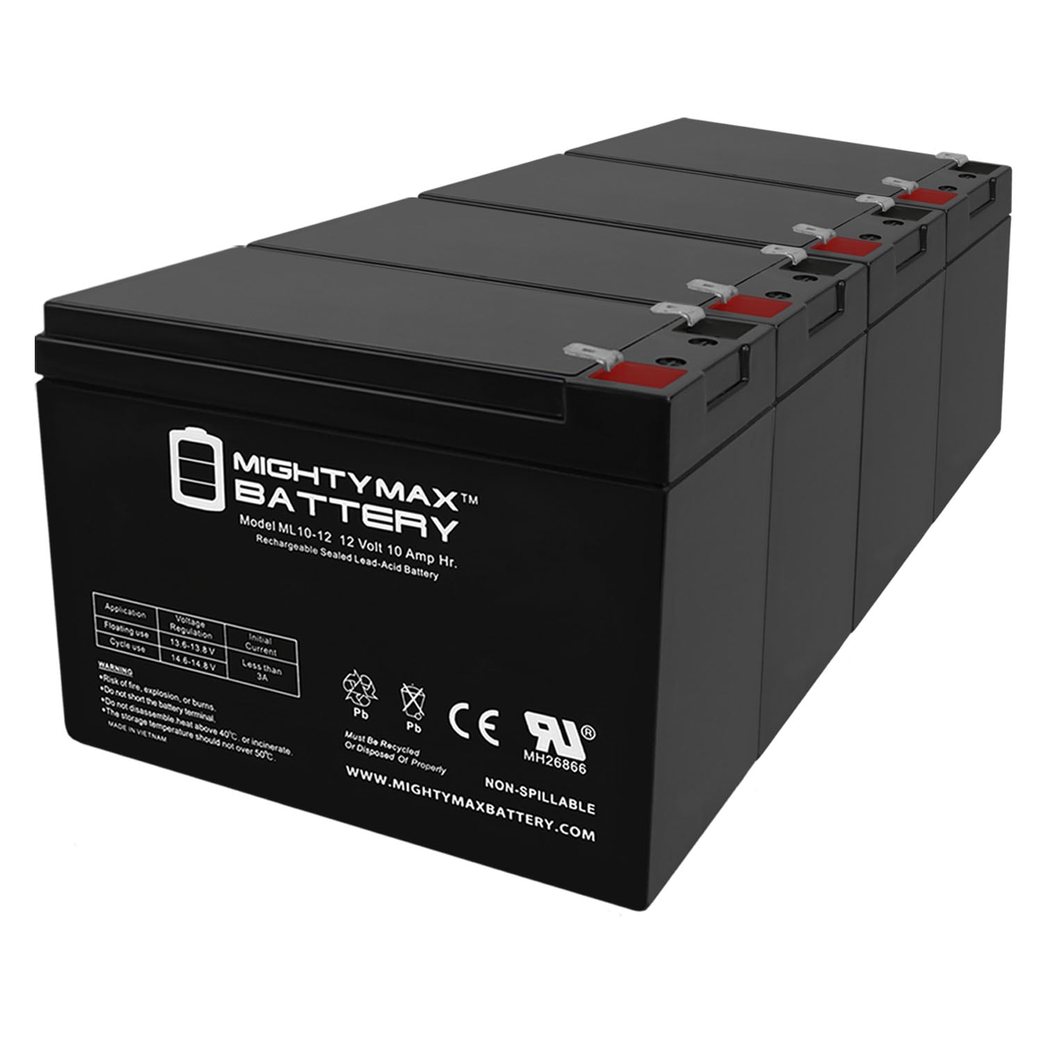 Mighty Max Battery 12 Volt 10 Ah Rechargeable Battery Rechargeable ...