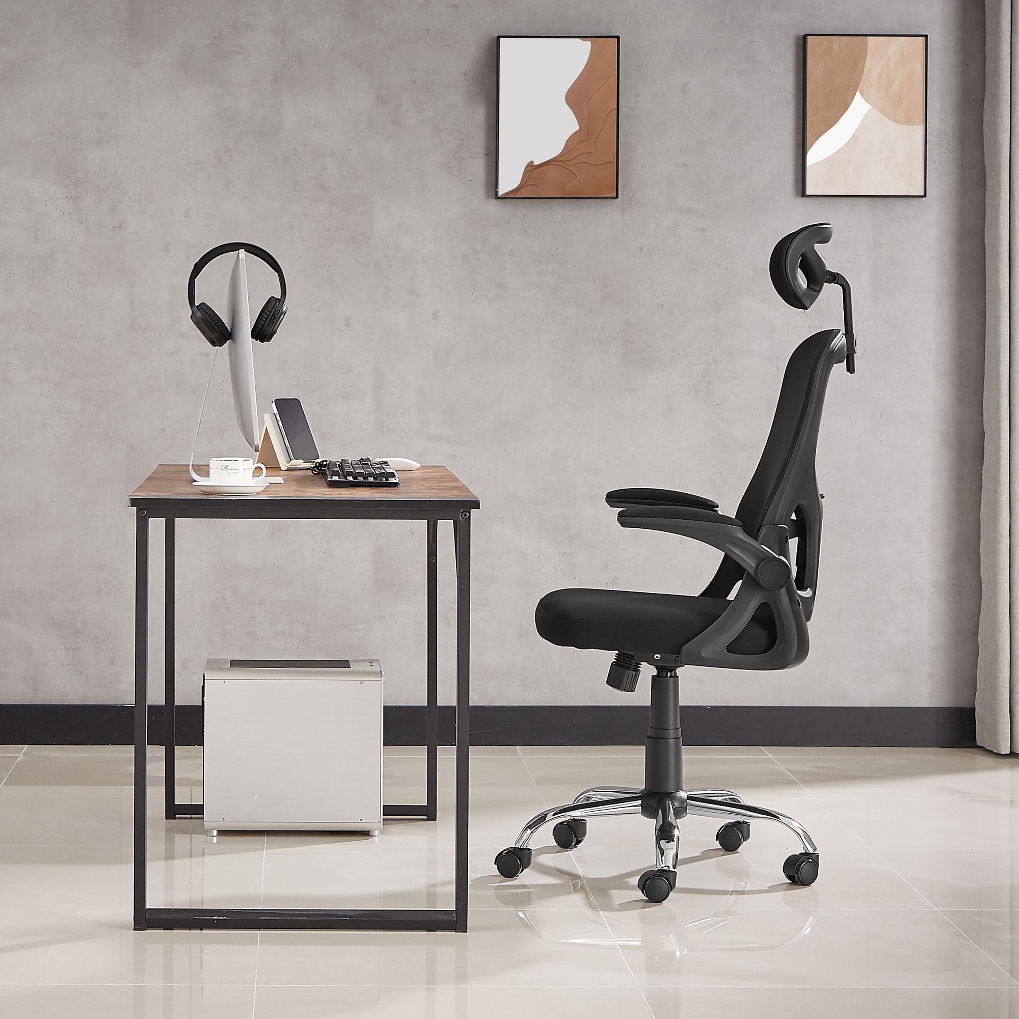 Vecelo LOE-OC02-BLK Office-Chairs - View #8