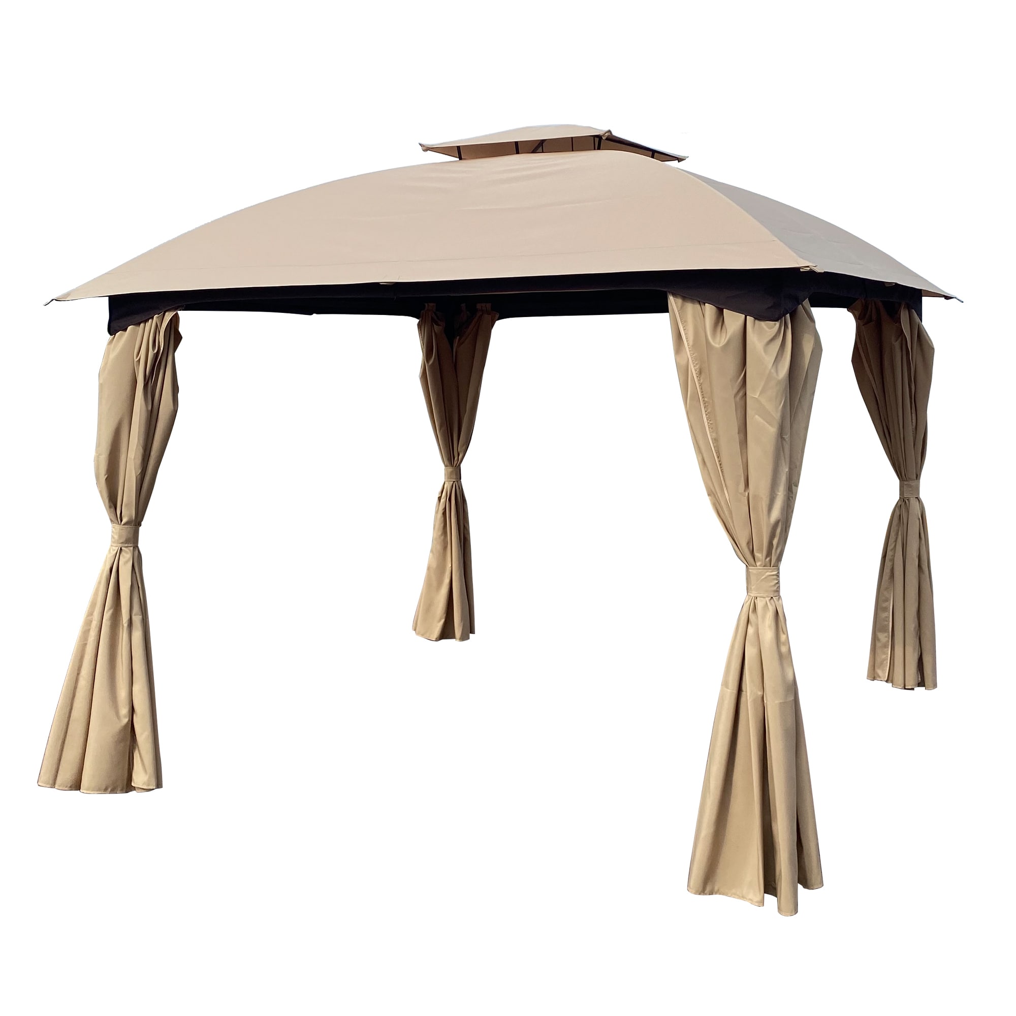 10 ft.Beige Patio Portable Gazebos Gazebos, Pergolas & Canopies at ...