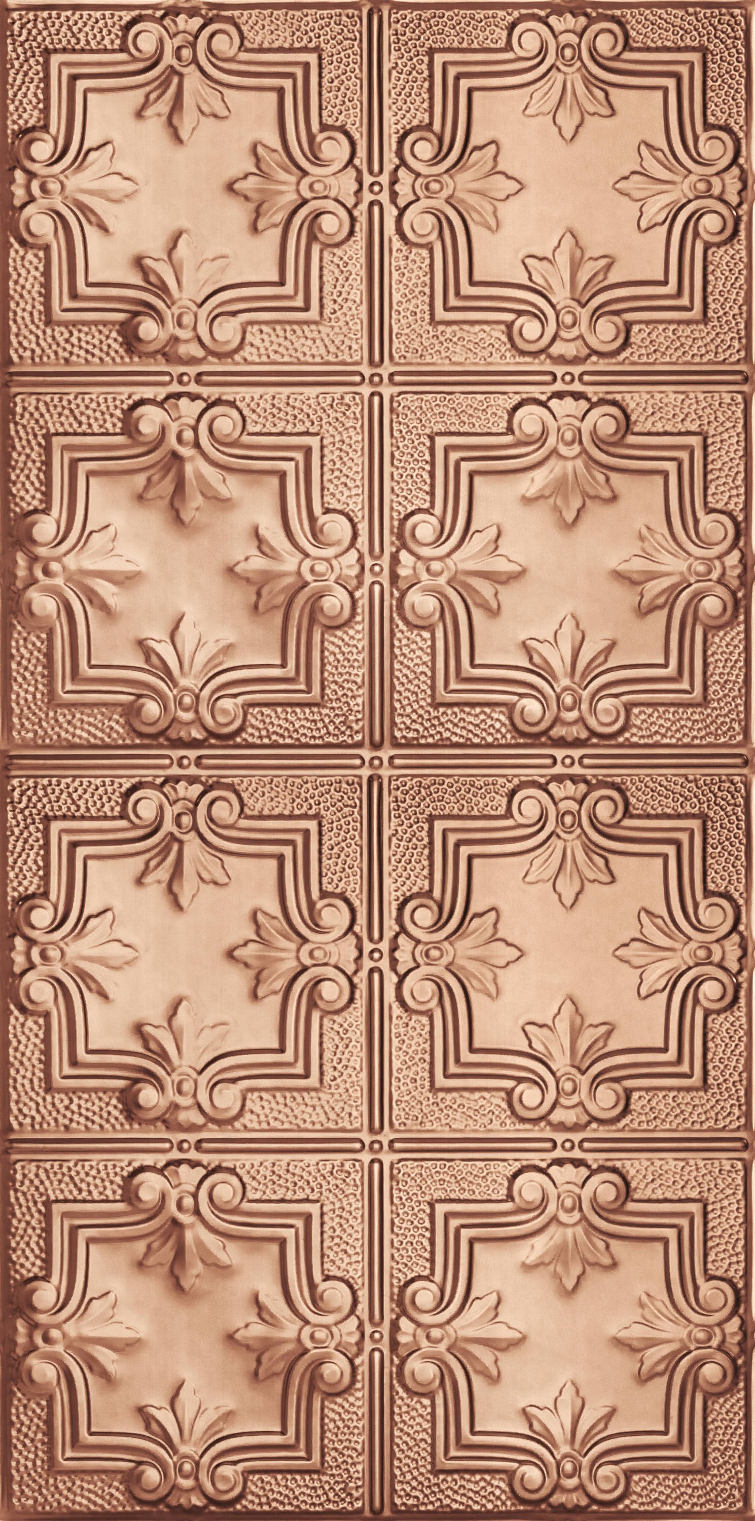 Armstrong Ceilings Metallaire Hammered Trefoil 48-in x 24-in Copper ...