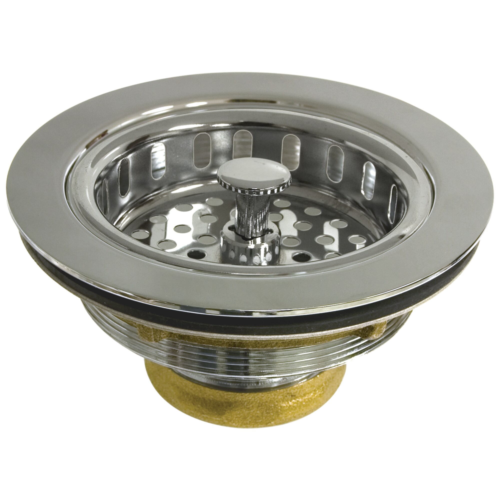 PROFLO PF171CP 3.5-in Chrome Brass Strainer basket