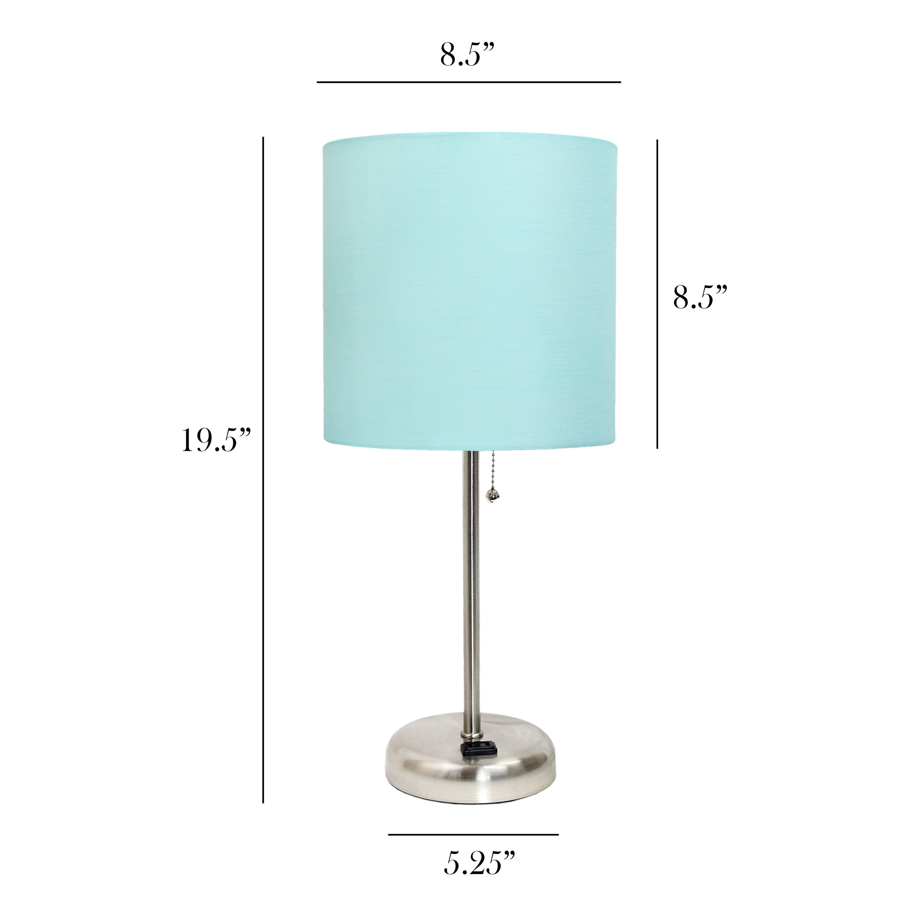 Simple Designs LT1144-AQU Table-Lamps - View #3