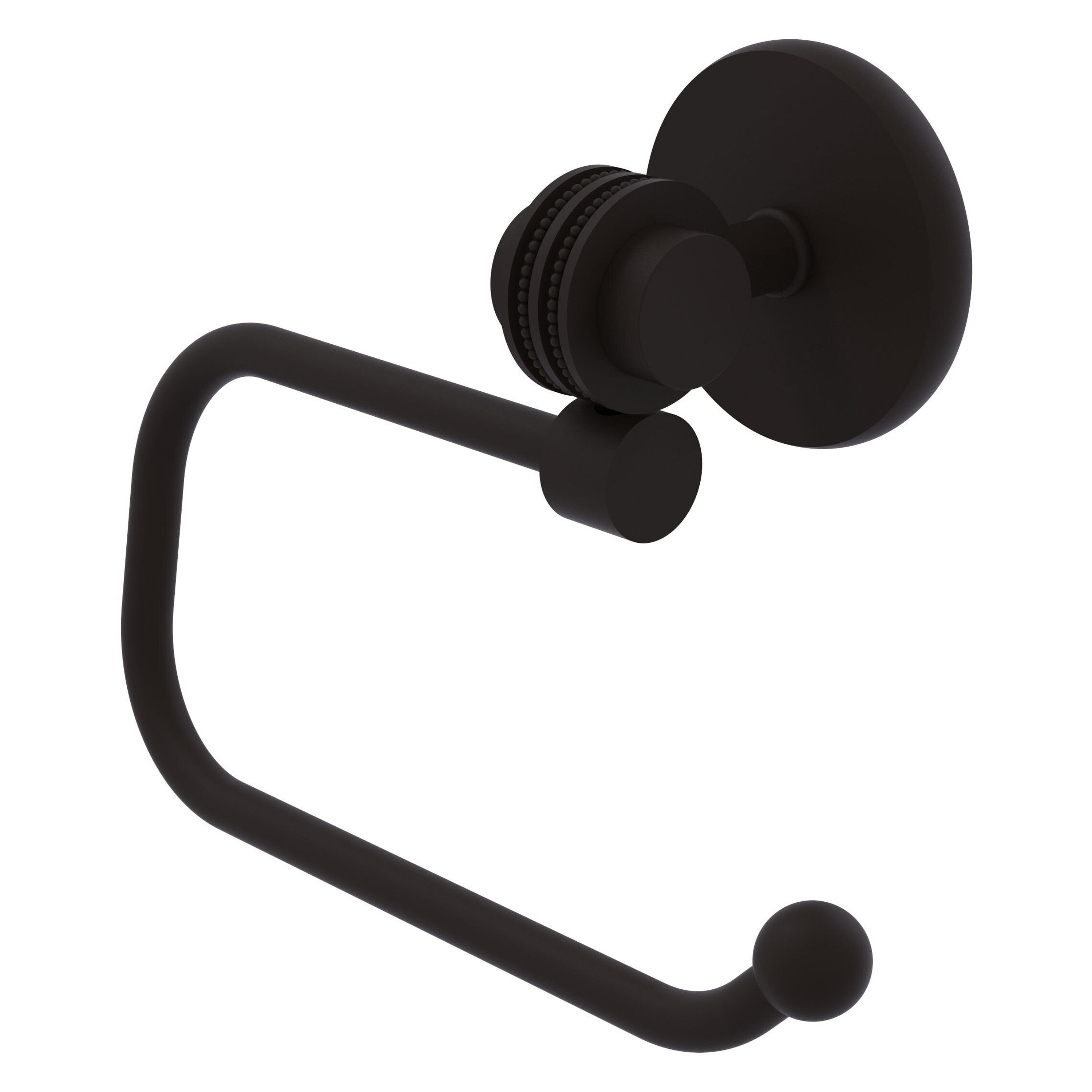 Allied Brass 7224ED-ORB Satellite Orbit Two Oil-rubbed Bronze Wall mount Single post Toilet Paper Holder 1 -Rolls with Storage