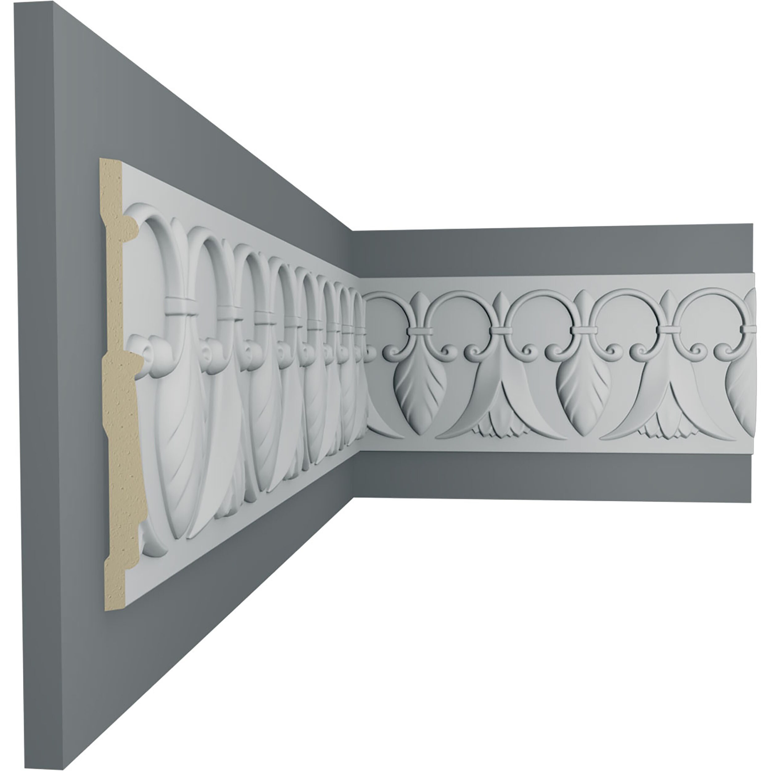 Ekena Millwork CHA06X00SP-CASE-8 Chair-Rail-Moulding - View #5