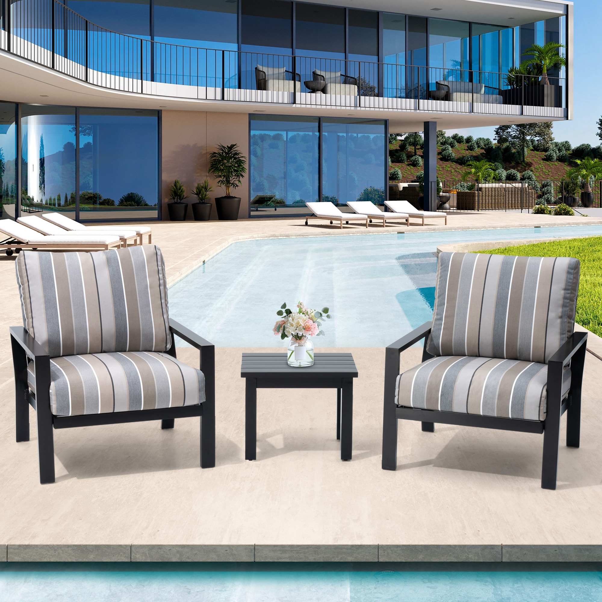 Crestlive Products CL-DC204CHA-3 Patio-Conversation-Sets - View #2