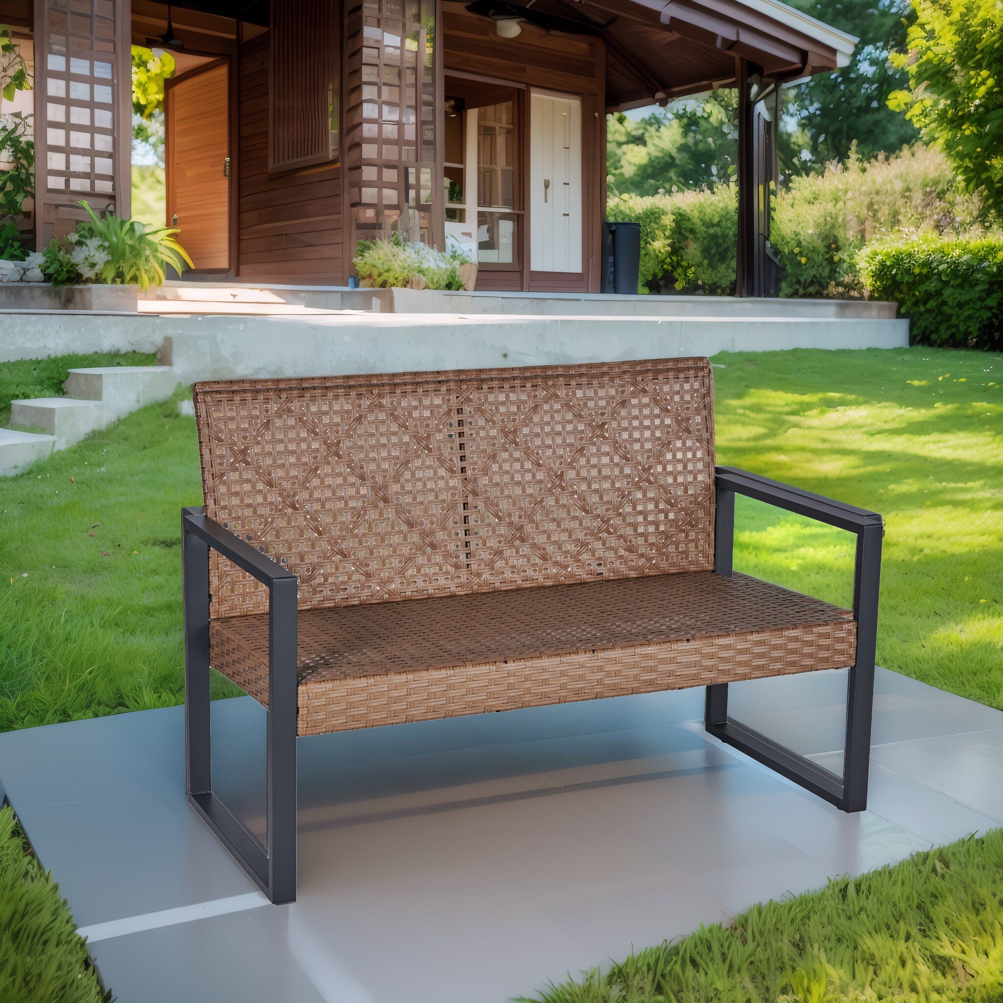 Hrinhom HC-OT04-LIGHT BROWN Patio-Conversation-Sets - View #5