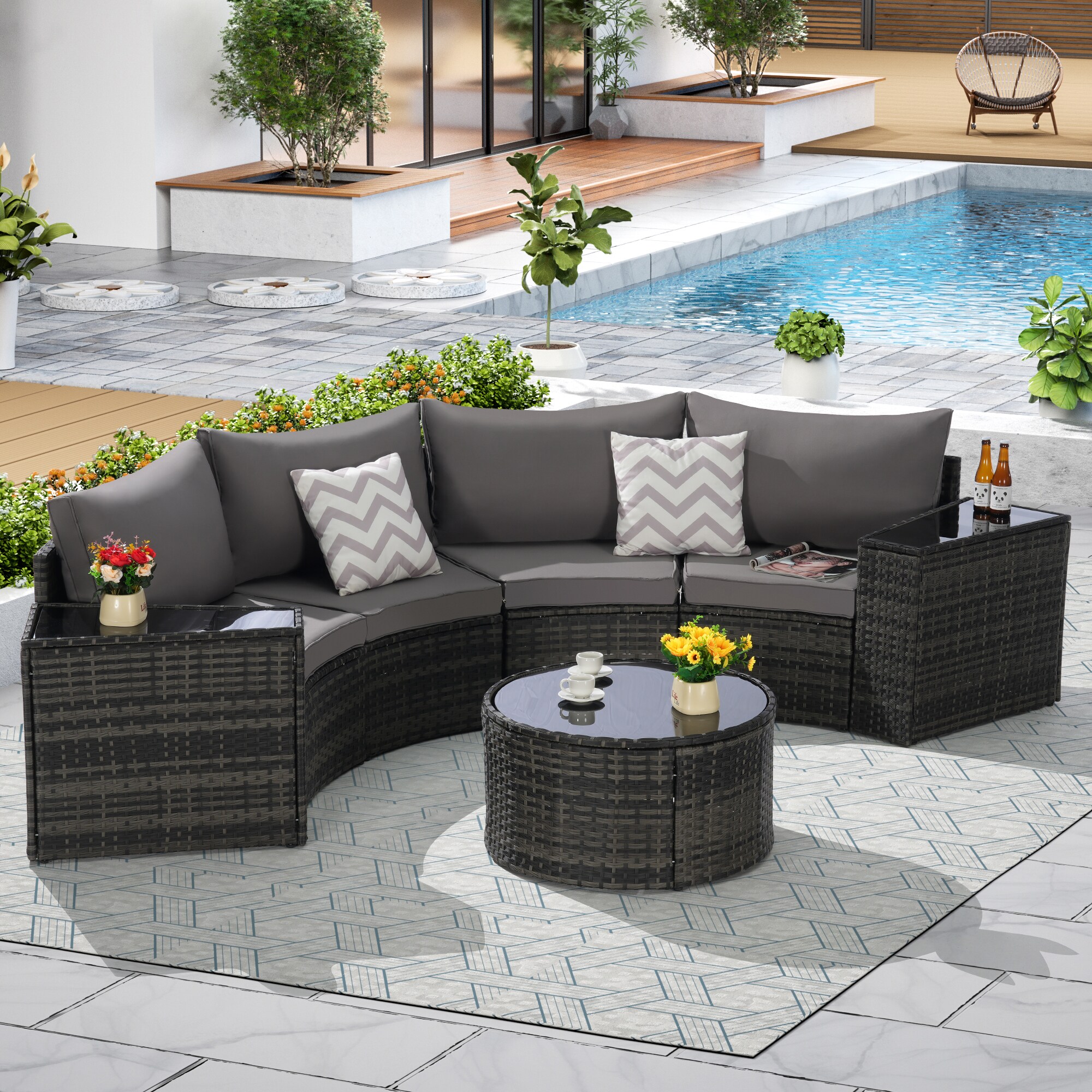 SINOFURN SYB670031DG Patio-Sofas-Daybeds - View #7