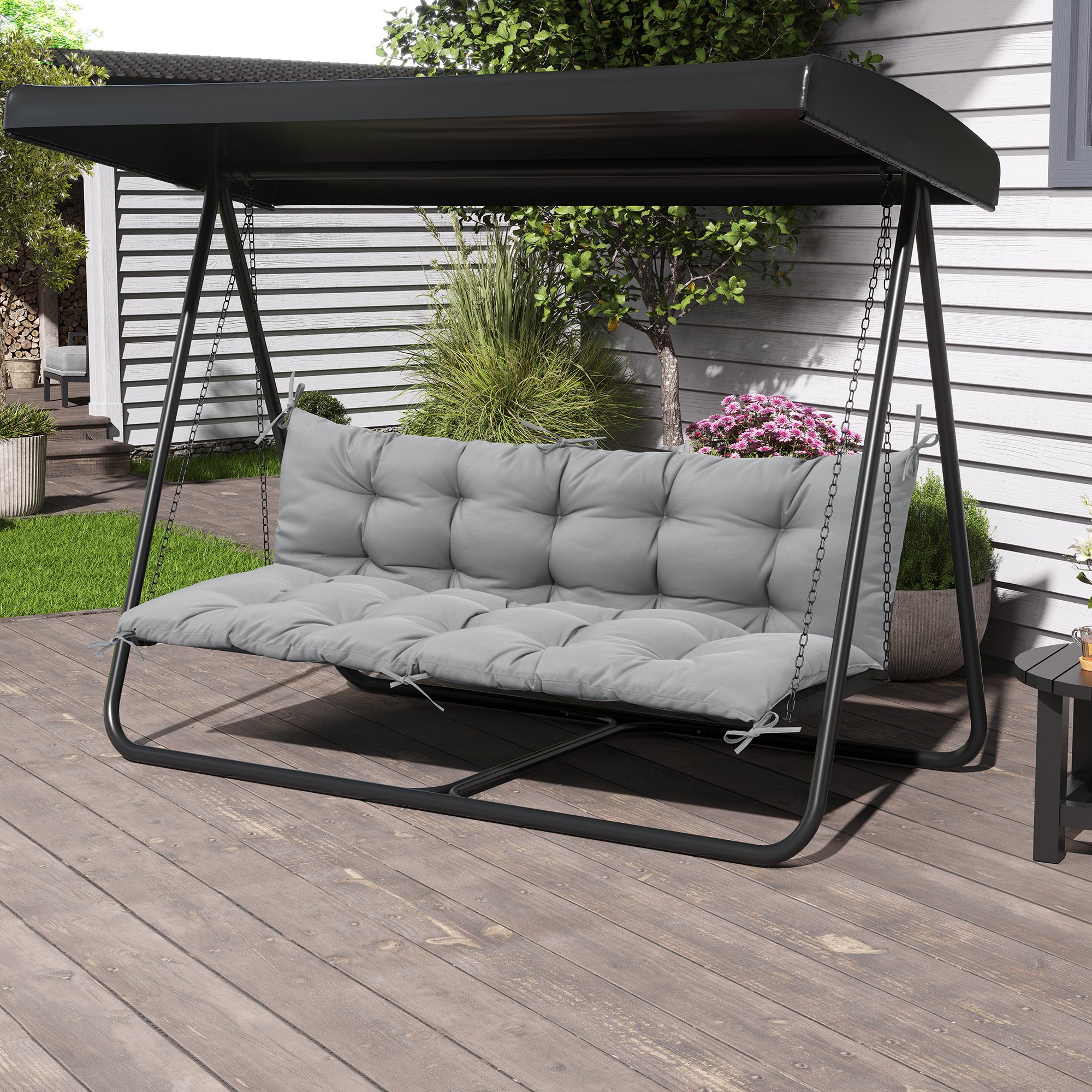 CloudFly CL-CU011LGY-1 Patio-Furniture-Cushions - View #12