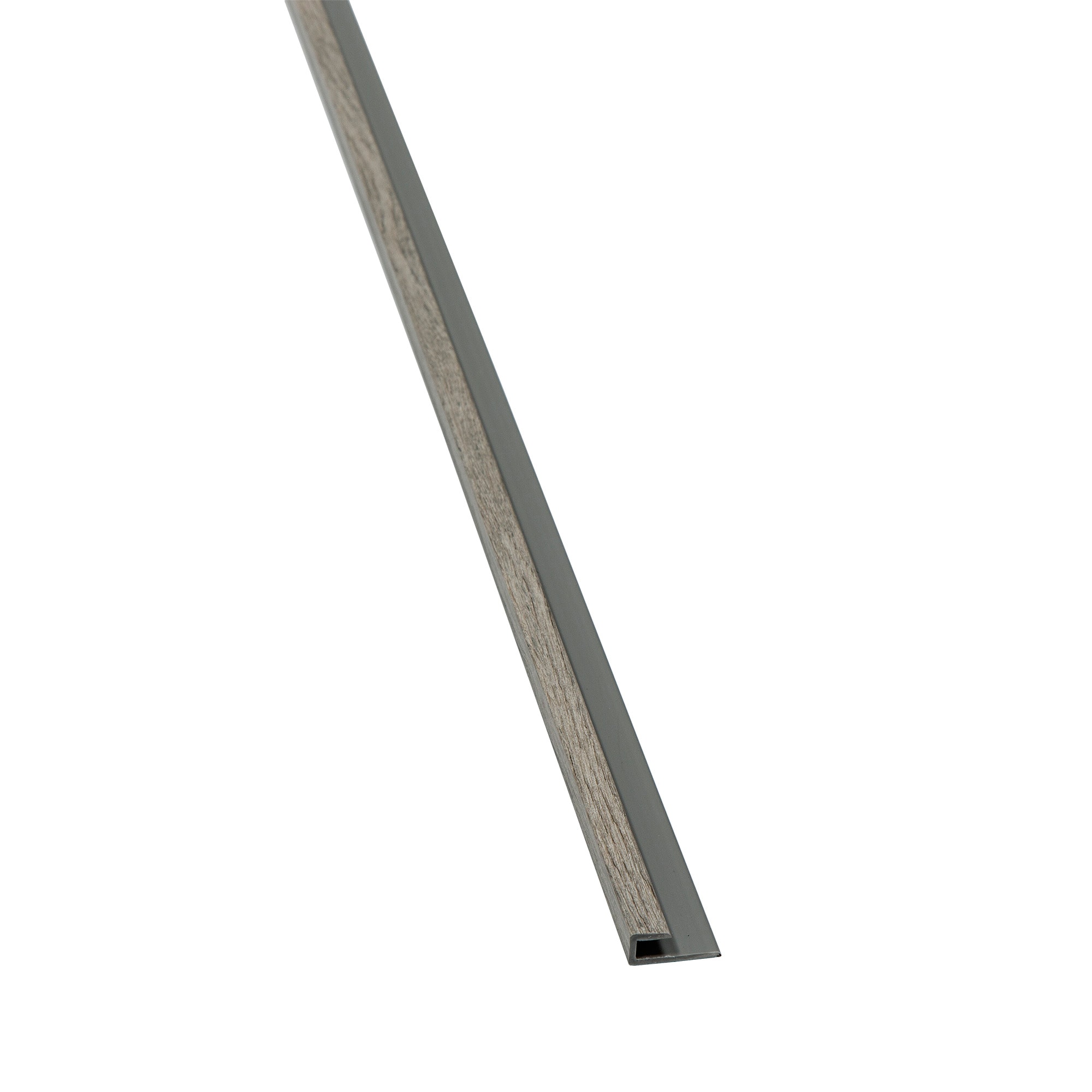 PALISADE XP9080 Sample 0.9375-in W x 6-in L Gray Oak PVC J-shape Tile Edge Trim