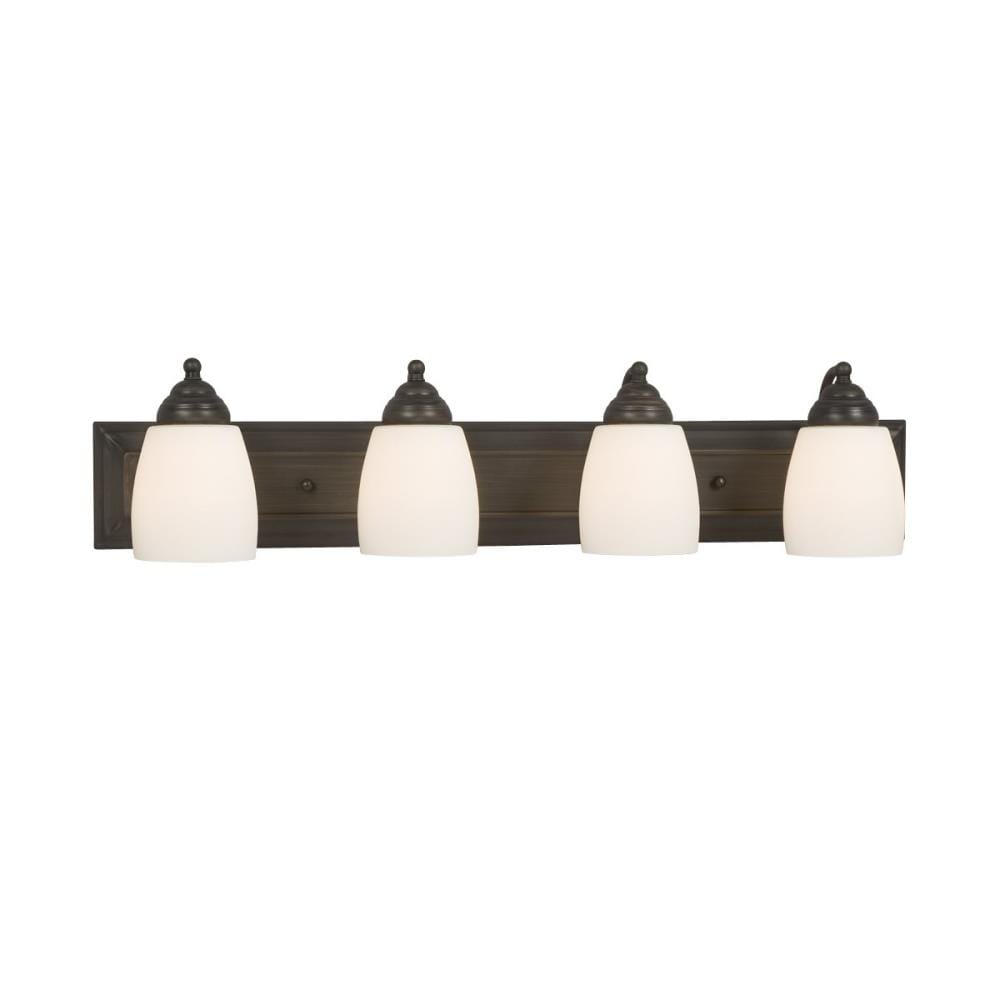 Galaxy Lighting 724134ORB Barclay 30-in 4 -Light Oil-rubbed Bronze Transitional Vanity light
