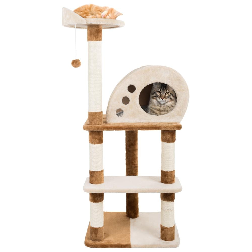 Pet Pal 182985WAA 47.75-in x 15.75-in Off-white Cat Tree