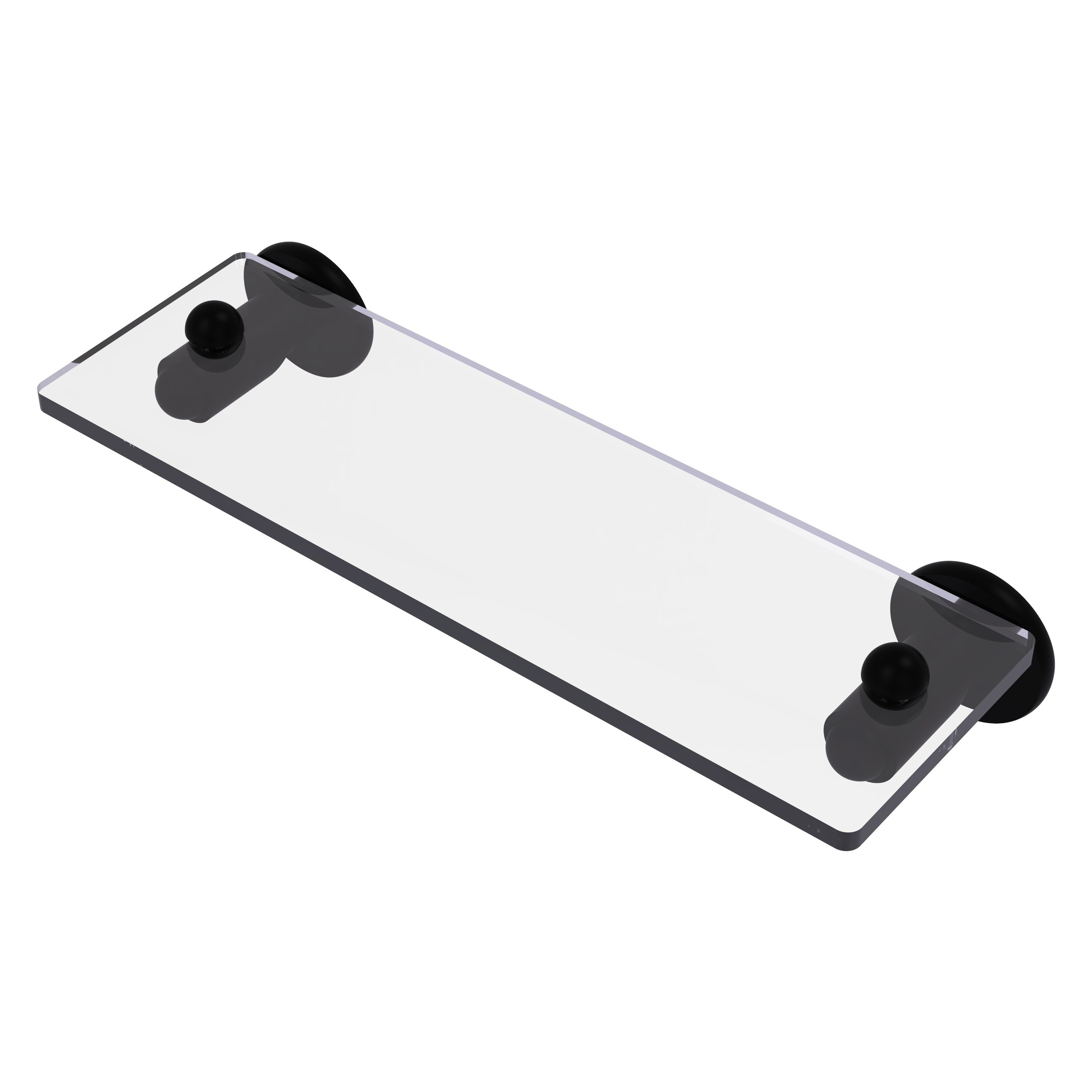 Allied Brass SH-1/16-BKM Soho Matte Black Wall mount Bathroom Shelf ( 16-in x 2.75-in x 5-in )