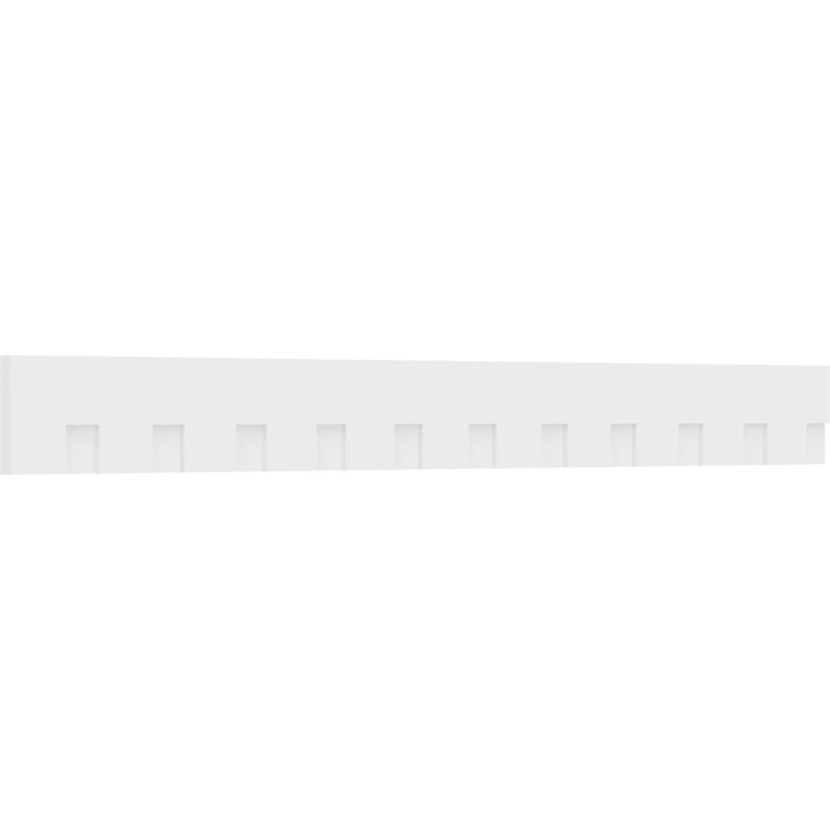 Ekena Millwork DENP08WIL01 Wilson 8-in x 7-ft 4-in Unfinished PVC Crown Moulding
