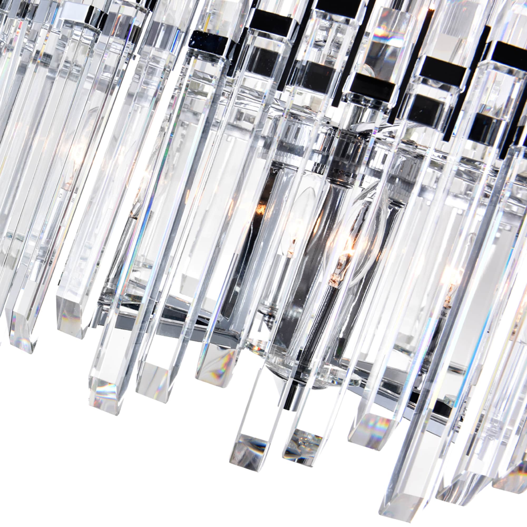 Henrietta Chrome 12-Light Crystal Two-Tier Chandelier