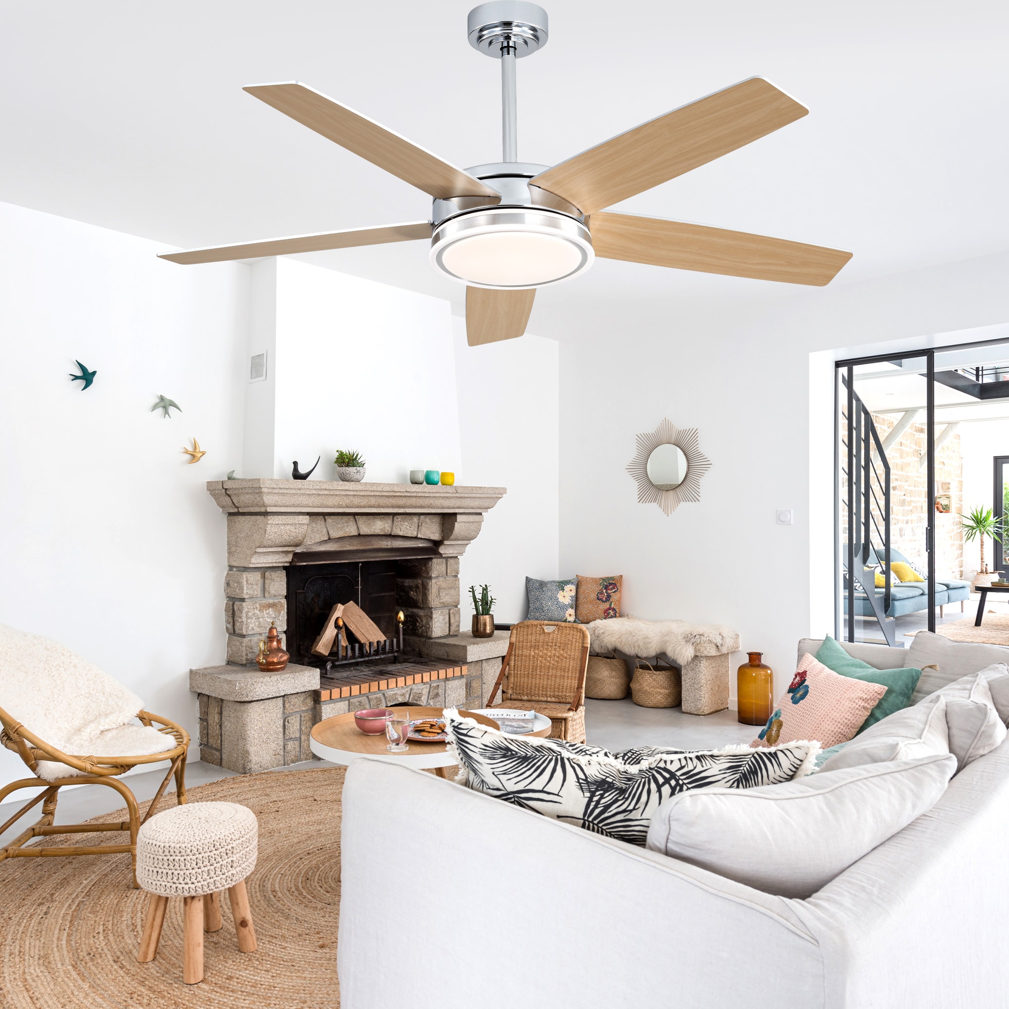 Bella Depot DCFSD5225-CR Ceiling-Fans - View #2