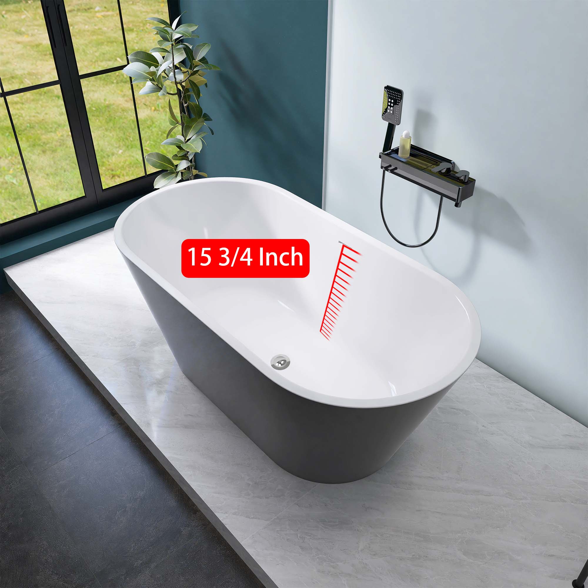 WELLFOR GTLSTTCGRWH bathtubs - View #2