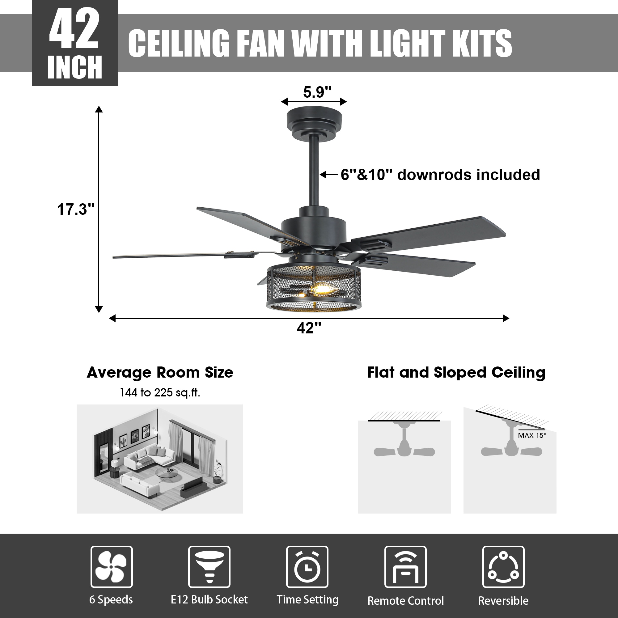 VACZON VZA01A119BK Ceiling-Fans - View #8