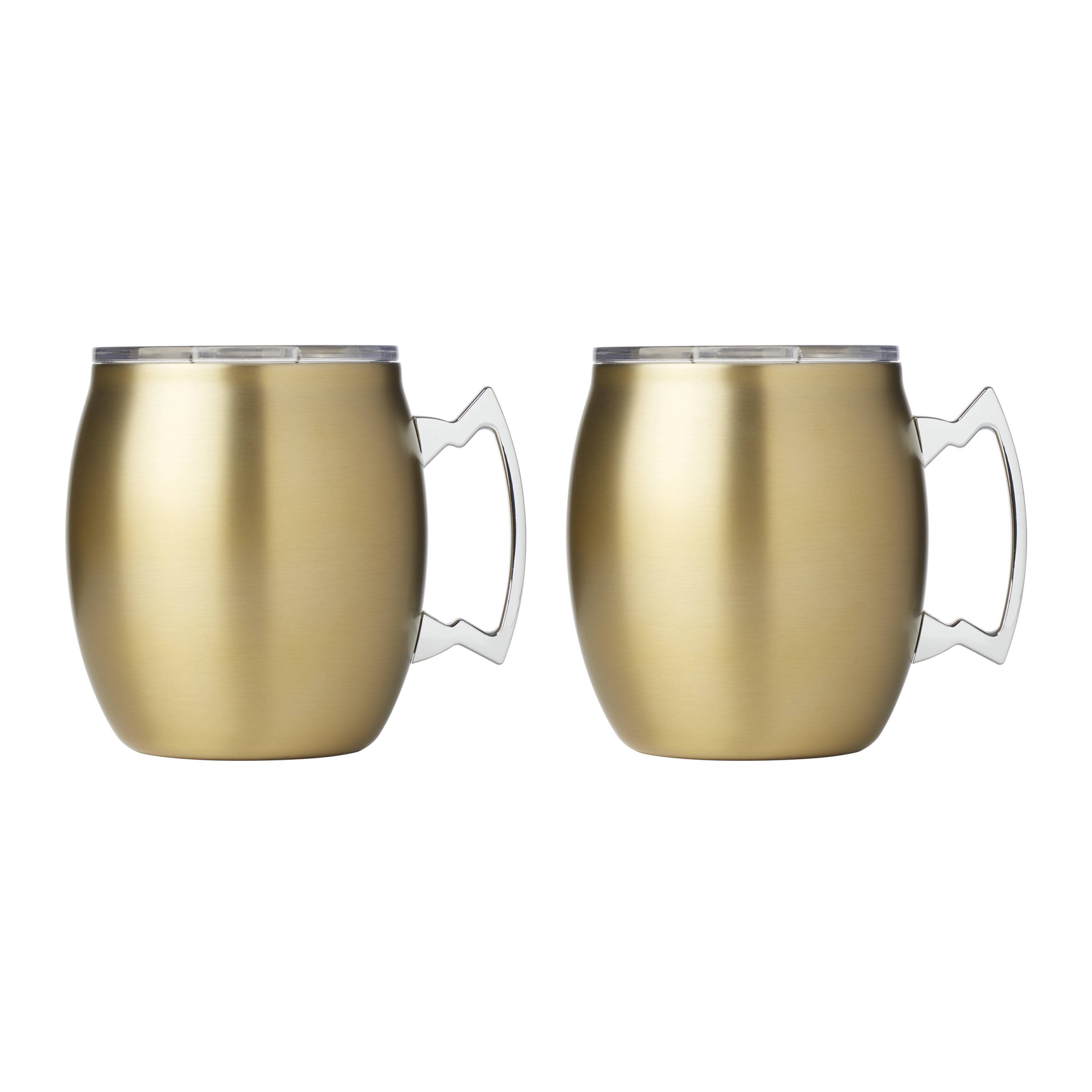 Cambridge Moscow Mule Mugs 20 Fl Oz Stainless Steel Gold Drinkware Set