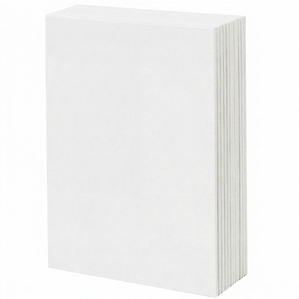 Etokfoks  12 Pack 5x7 Inch Cotton Canvas Boards 2 5mm Wood Core 4 Layer Gesso Coating Smooth Surface