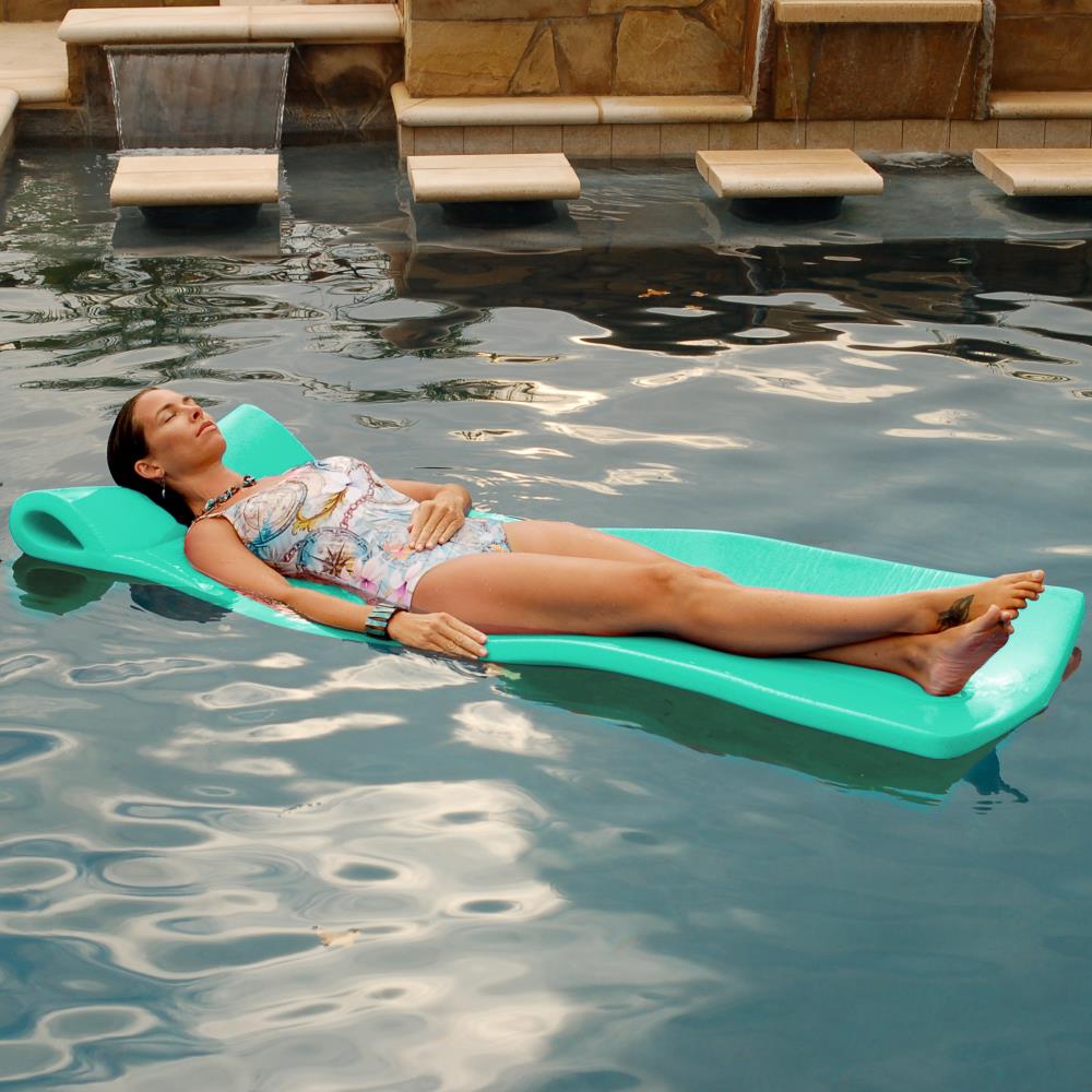Texas Rec Splash Swimming Pool Float Lounge Unsinkable Foam Lime Green 8032039 