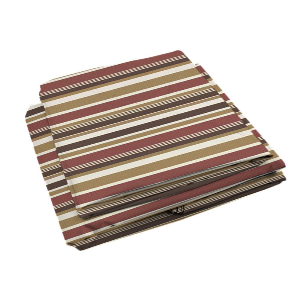 Stripe Canyon 10' x 12' Two-Tiered Gazebo Replacement Canopy