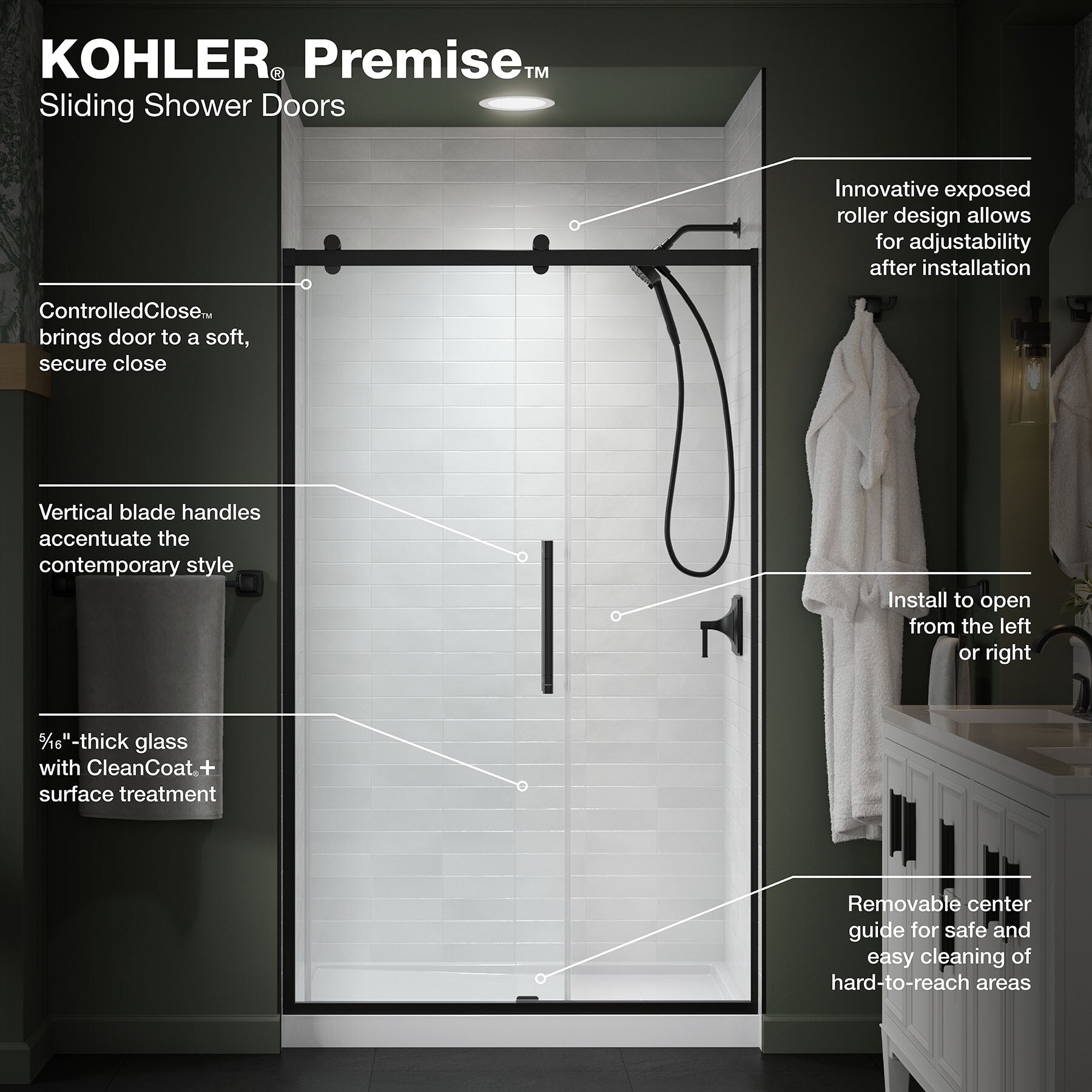 KOHLER 702472-8L-BL Shower-Doors - View #6