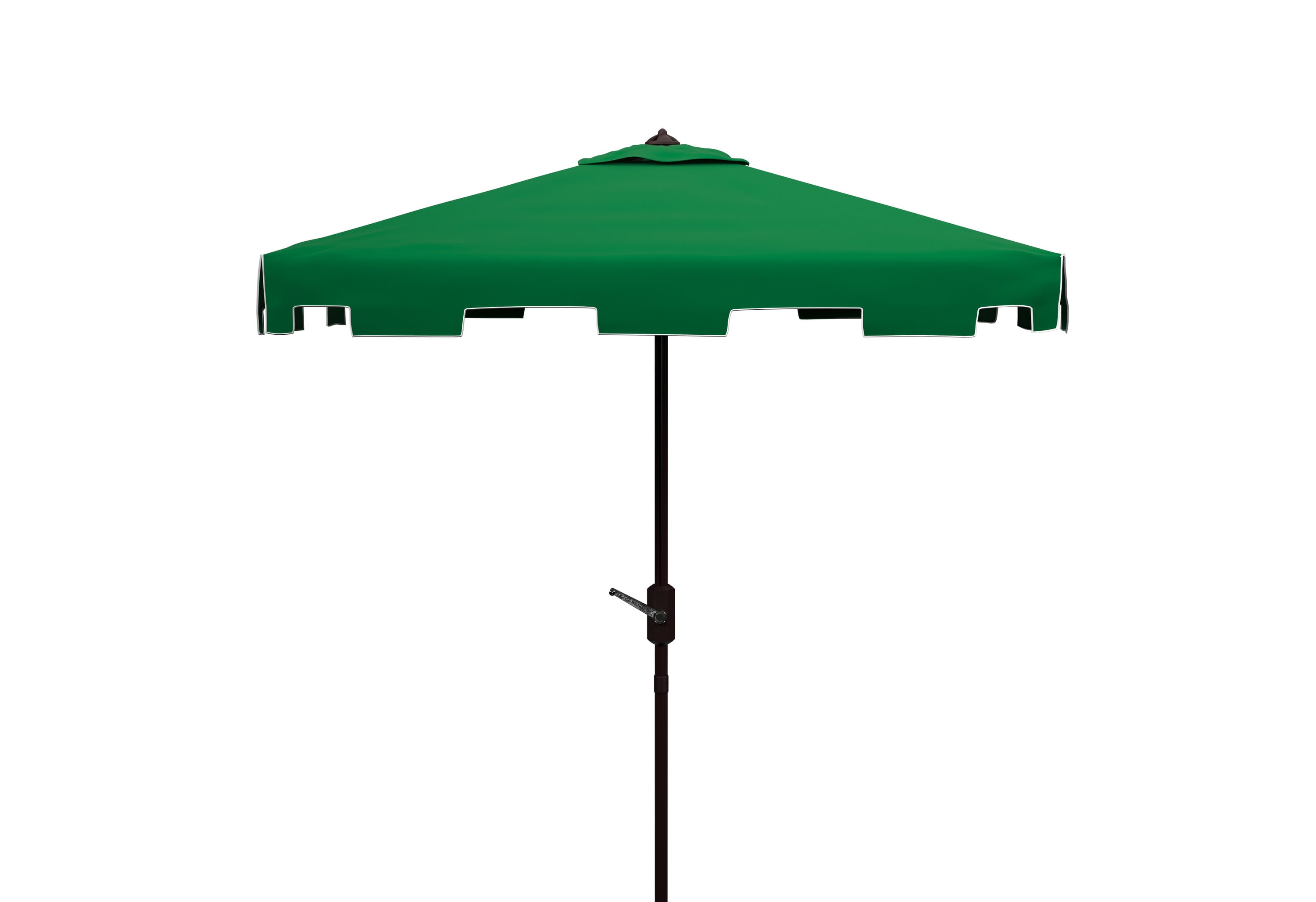 Safavieh PAT8400B 7.5-ft Aluminum Green Auto-tilt Market Patio Umbrella