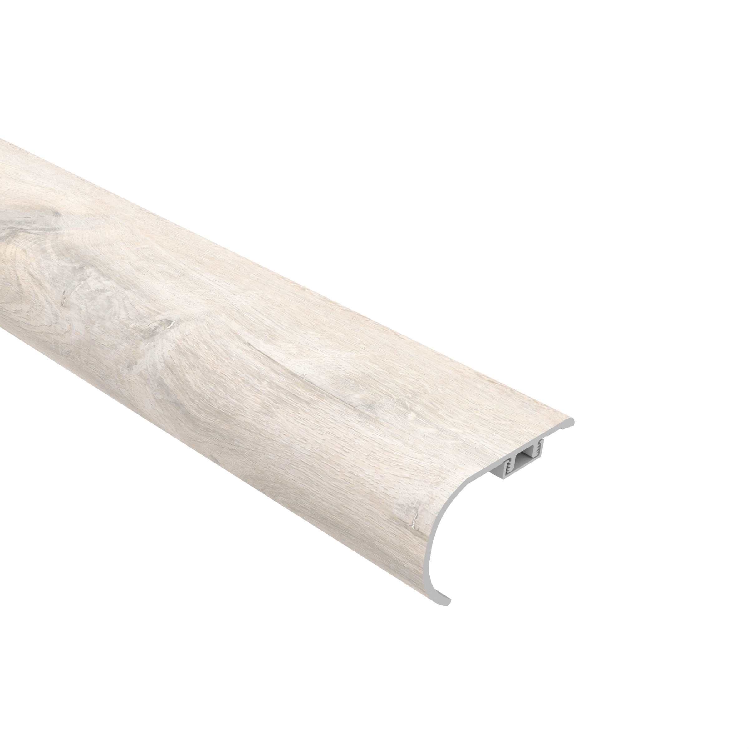 CALI 7902501214 Longboards 1.57-in x 72.83-in x 2.17-in Salty Strand Prefinished Vinyl Overlap Stair Nosing