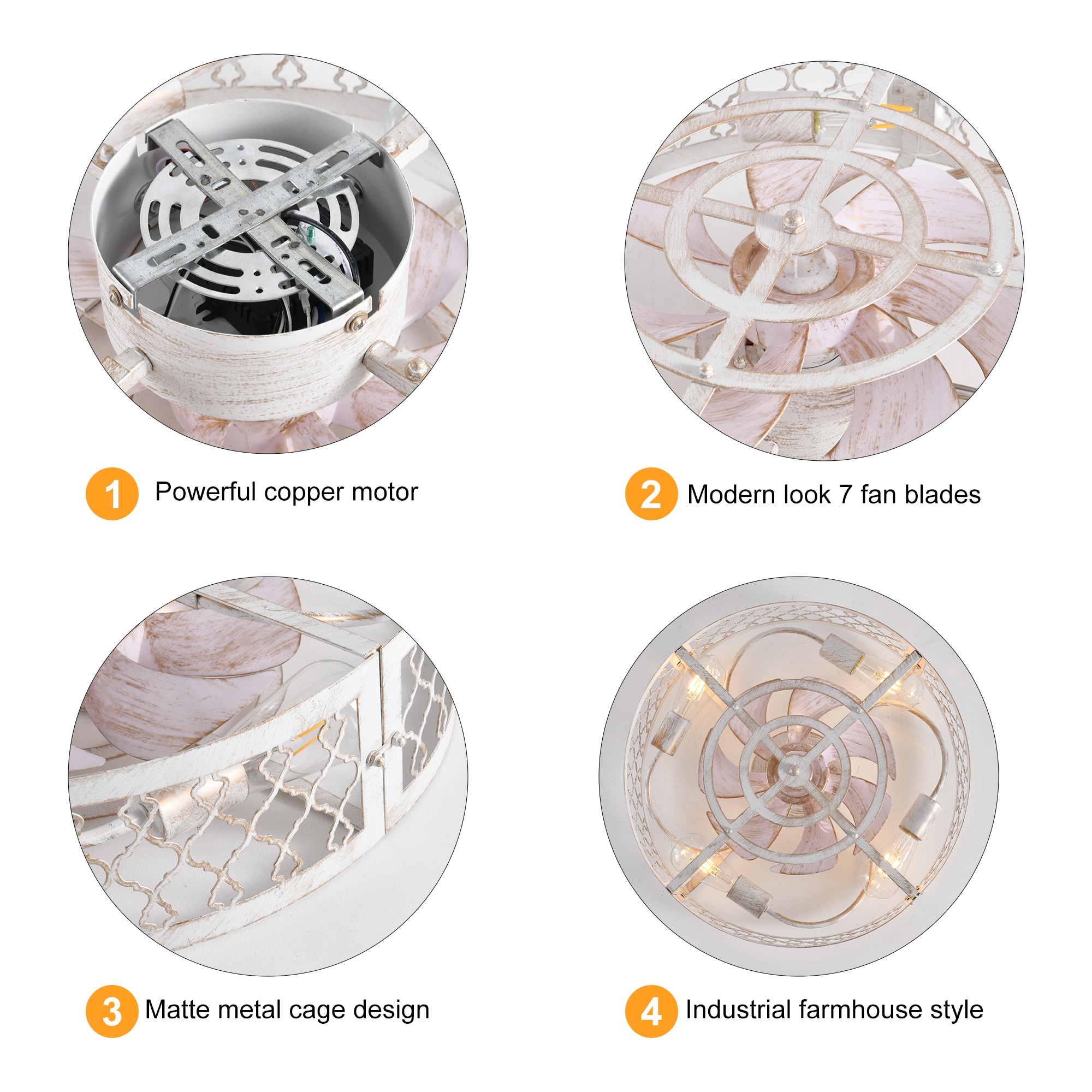 Siittoo JD6003-4W Ceiling-Fans - View #4
