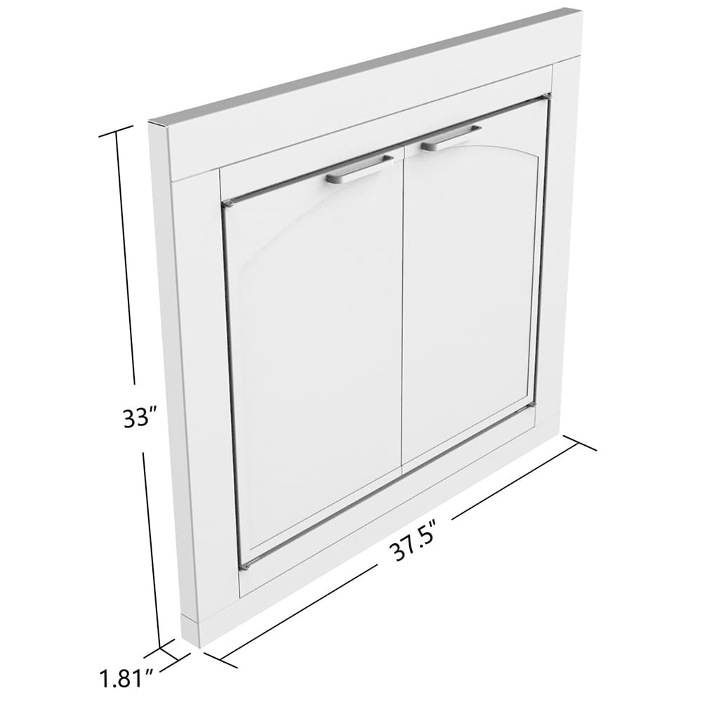 allen + roth FPDM206ORB Glass-Fireplace-Doors - View #9