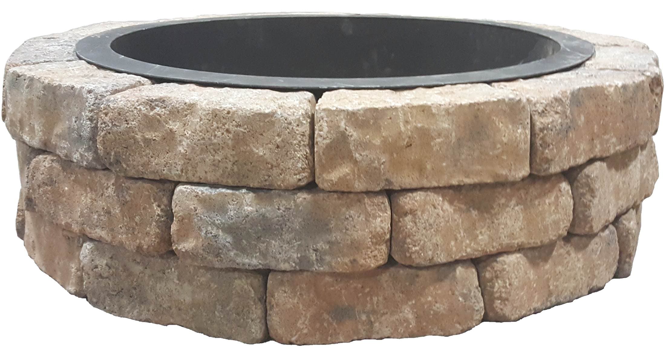 Natura wall firepit kit sahara sand 42-in x 12-in Concrete Fire Pit Kit in  the Fire Pit Project Kits department at Lowes.com